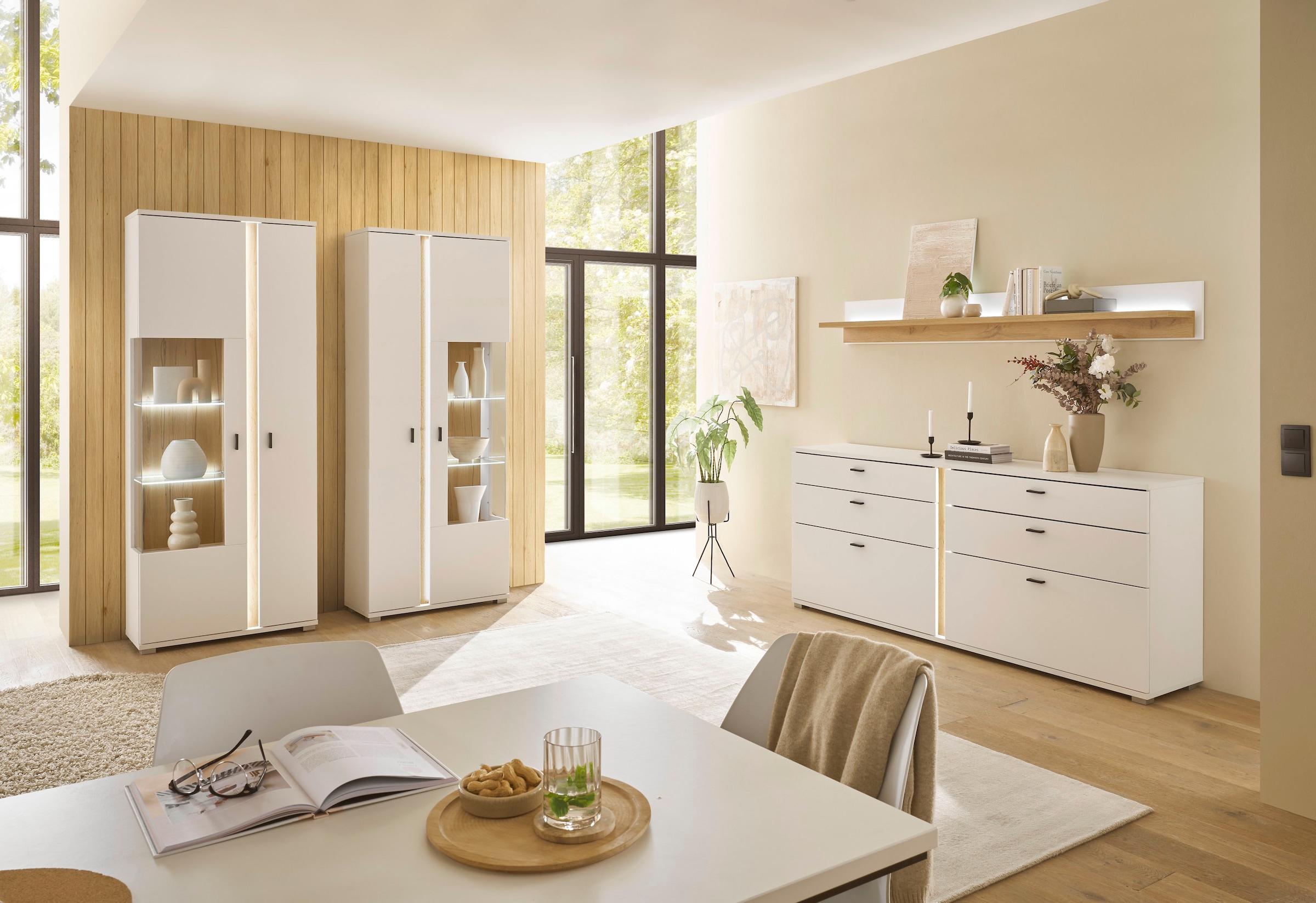 INOSIGN Wandboard »LONG ISLAND«, in moderner Trendfarbe, inklusive Beleuchtung