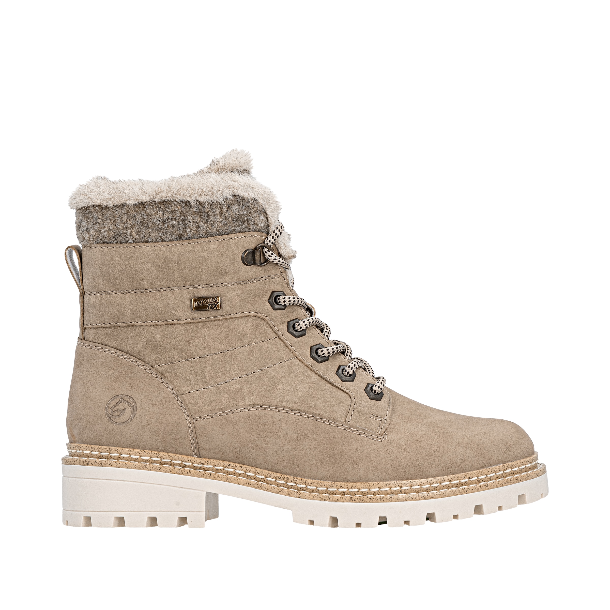 Remonte Winterstiefelette »Elisabeth Hurley-Collection«, Schnürboots mit wasserabweisender TEX-Membran und Fiber Grip