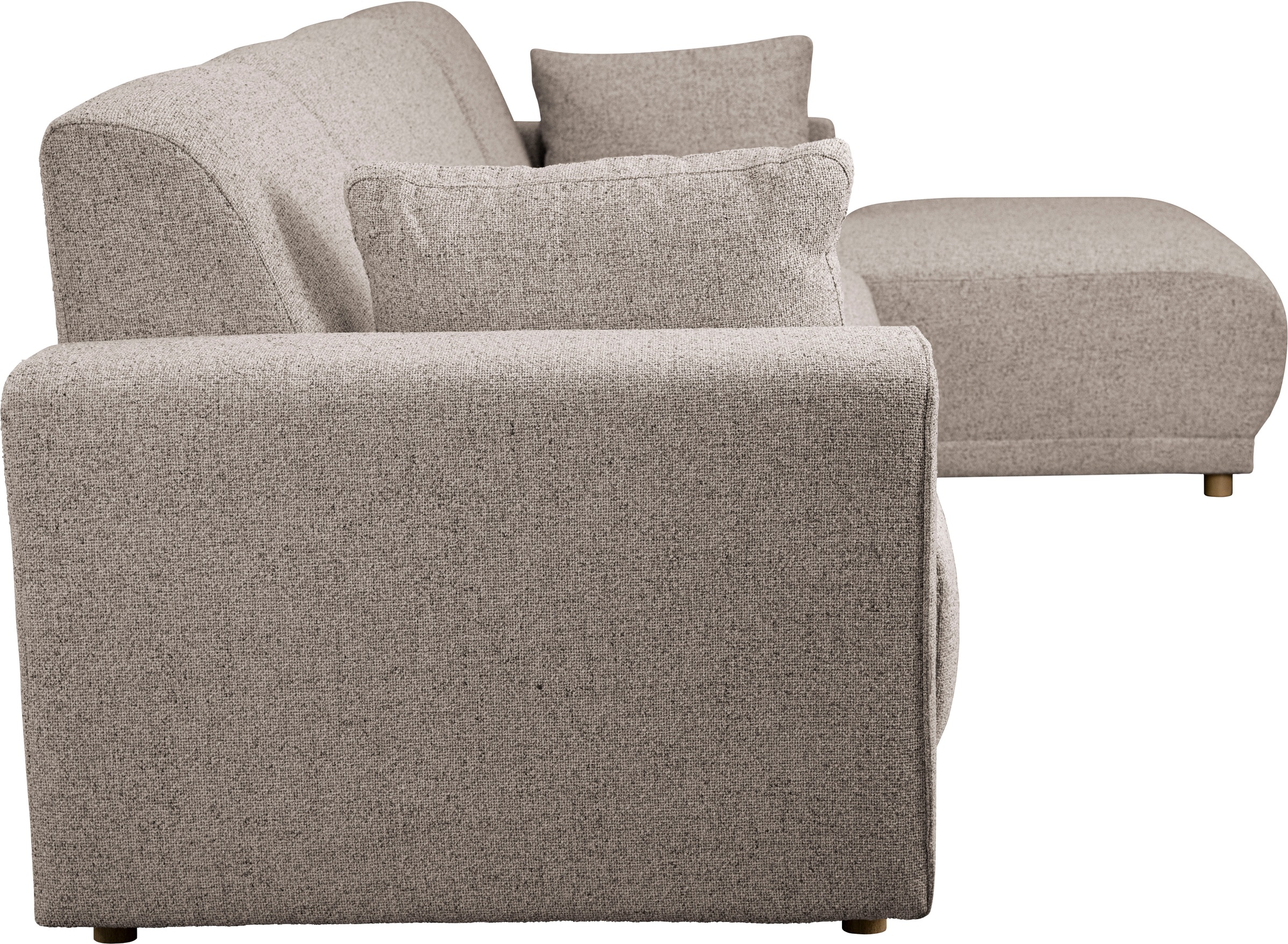 Home affaire Ecksofa »LEMPS wahlweise Recamiere links oder rechts L-Form«, incl. Zierkissen, Stellmaße 297x162 cm