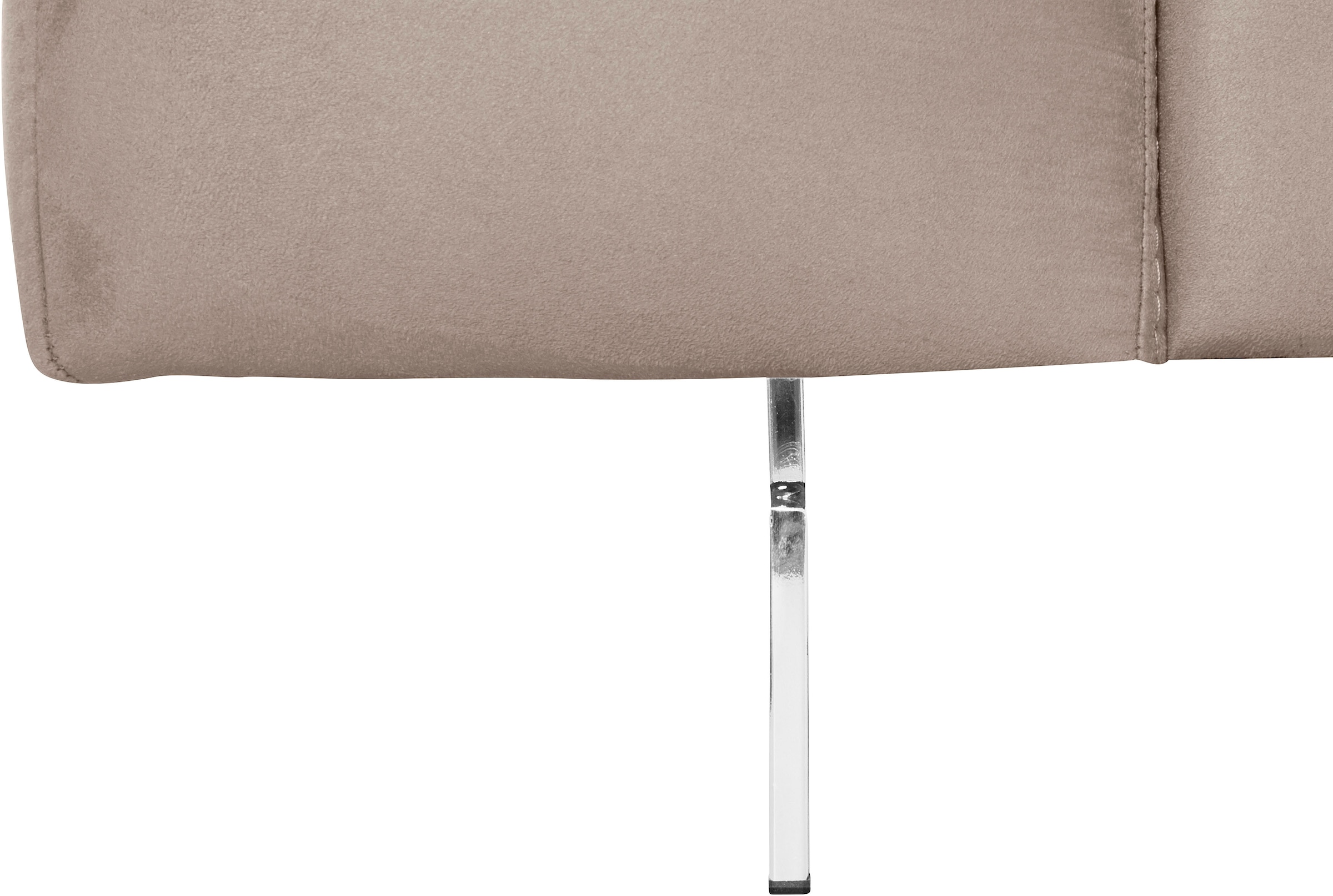 COTTA 2-Sitzer »Chef«, Big-Sofa mit Kopfteilverstellung, edle Metallkufen