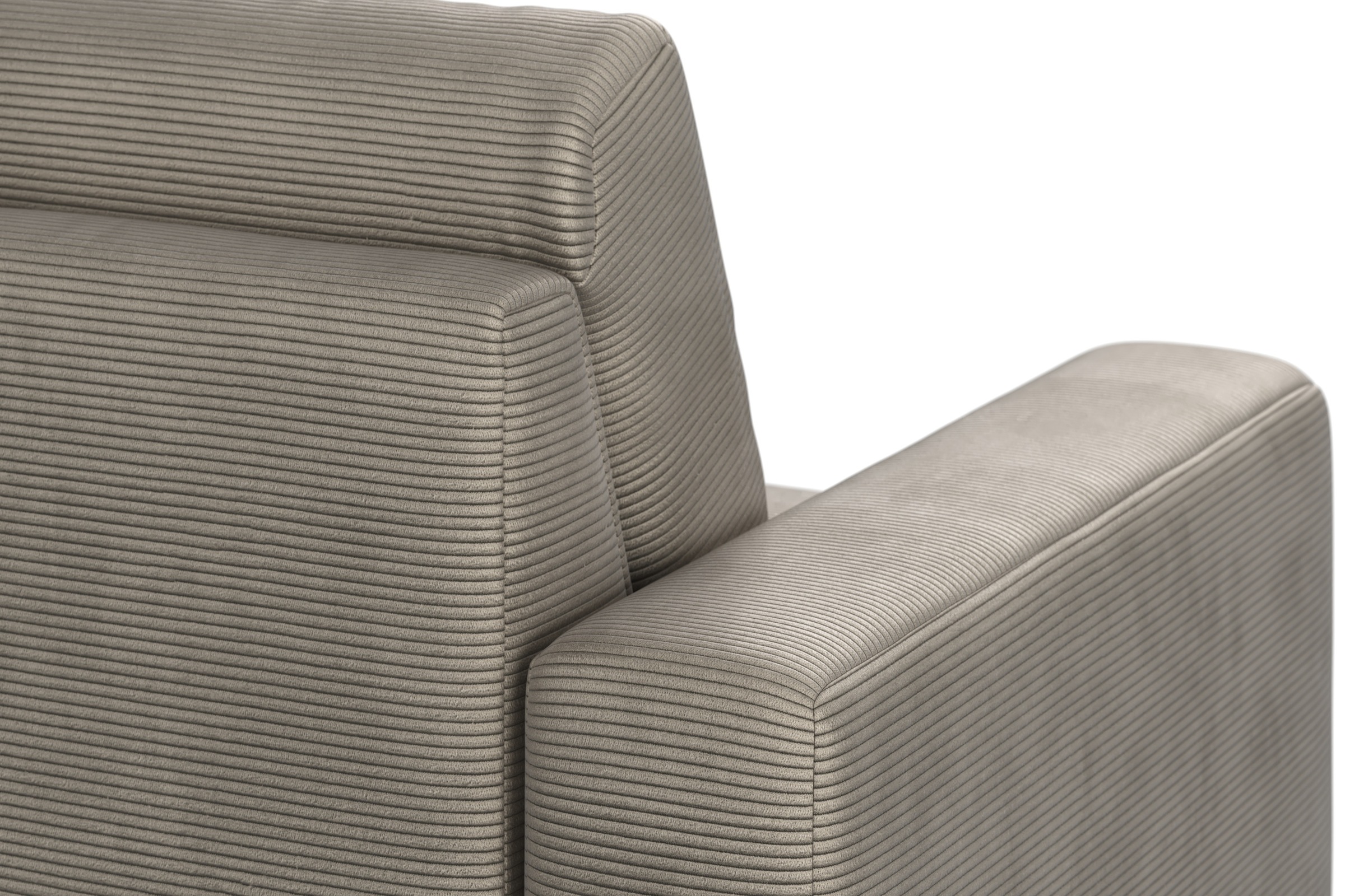 Home affaire Ecksofa »Summer L-Form«, mit Ottomane, wahlweise mit Bettfunktion und Bettkasten, Cord-Bezug