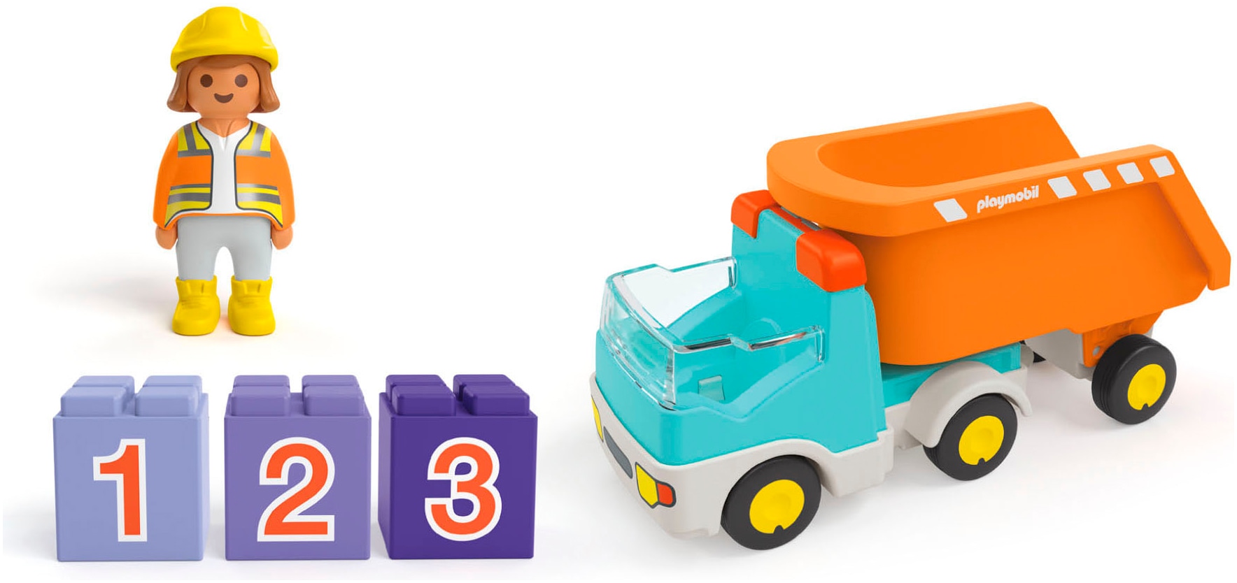 Playmobil® Konstruktions-Spielset »Kipplaster (71685), JUNIOR« Made in Europe