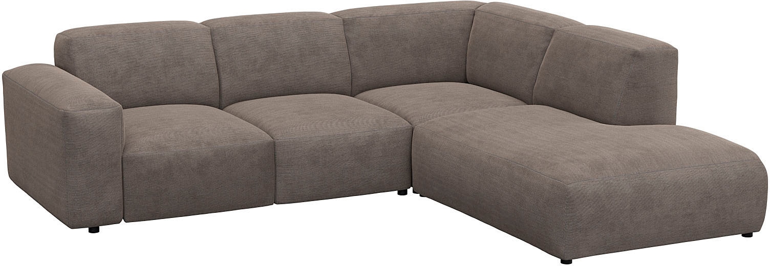 FLEXLUX Ecksofa »Lucera, super Sitzkomfort durch Kaltschaum im Sitz, L-Form«, modern & anschmiegsam, Designsofa, modernes skandinavisches Design