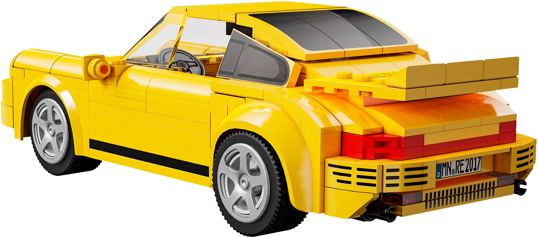 Jamara RC-Auto »CaDA, RUF CTR 2017 Yellowbird 1:20 gelb 2,4GHz Bricks«, (222 tlg.)