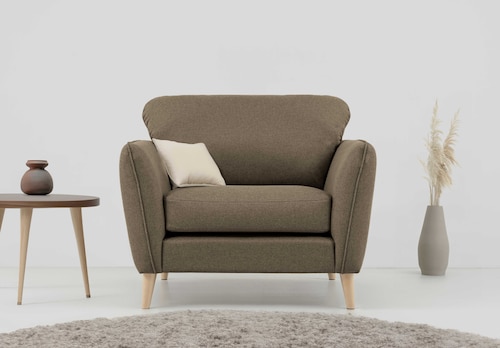 Home affaire Sessel »MARSEILLE« Massivholzbeine Eiche, Landhausstil, Wellen günstig online kaufen