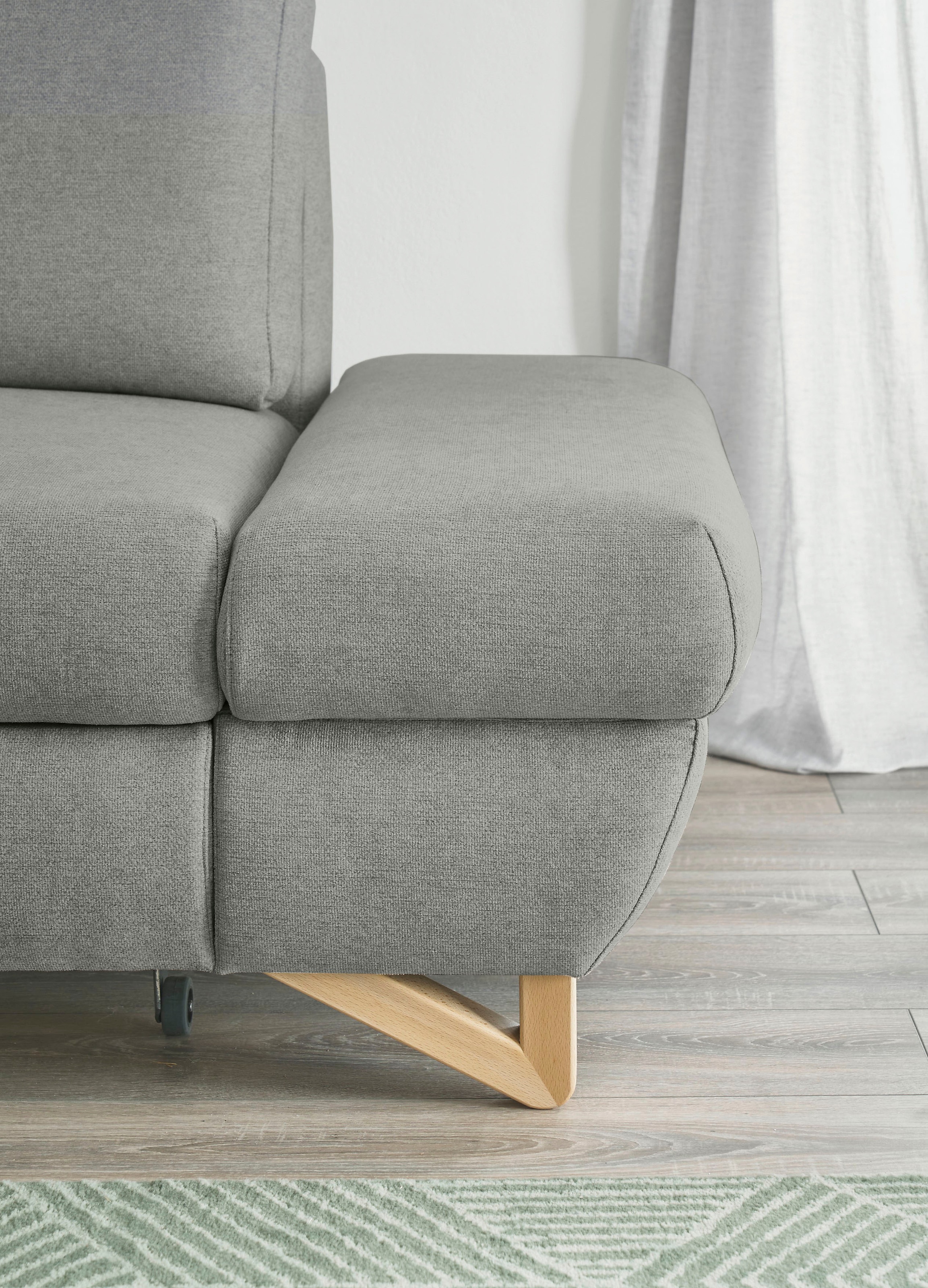 INOSIGN Ecksofa »City/Giron, L-Form,«, verstellbare Armlehnen mit Rasterfunktion