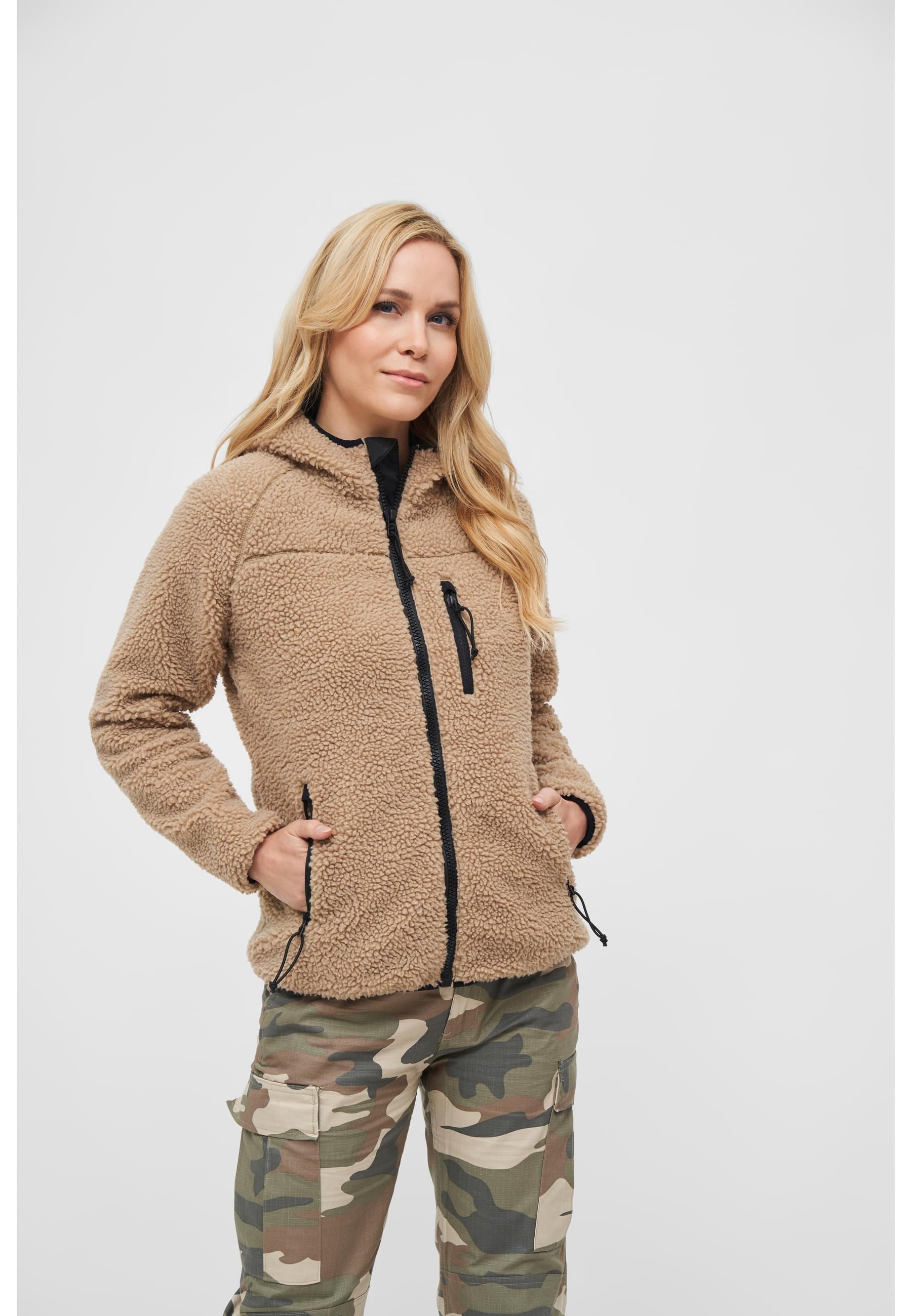 Brandit Allwetterjacke »Brandit Damen Ladies Teddyfleecejacket« 1 Stk. tlg. mitKapuze