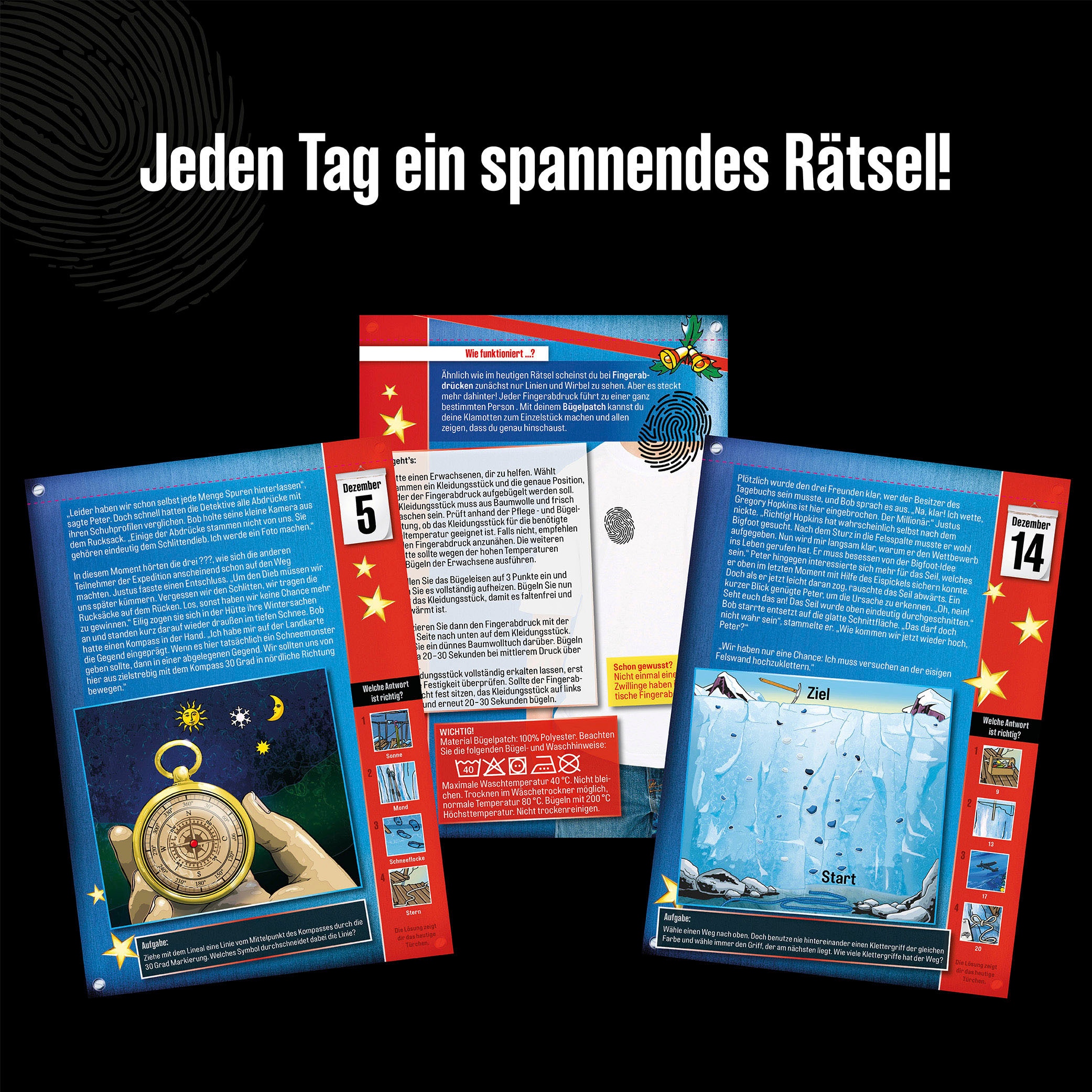 Kosmos Spielzeug-Adventskalender »Die drei ??? - 2023«, ab 8 Jahren