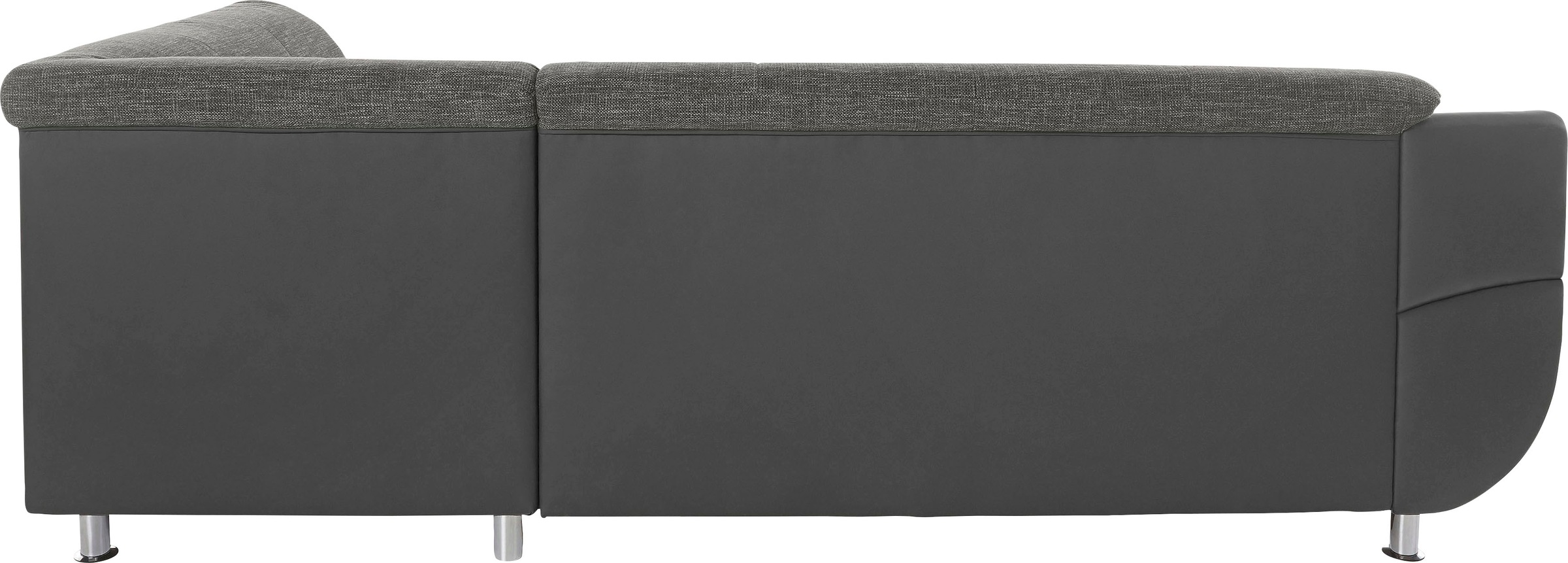 TRENDMANUFAKTUR Ecksofa »Rondo 3, zeitlos und bequem, Materialmix, breite Armlehnen, L-Form«, wahlweise mit Federkern für mehr Komfort, wahlweise mit Bettfunktion