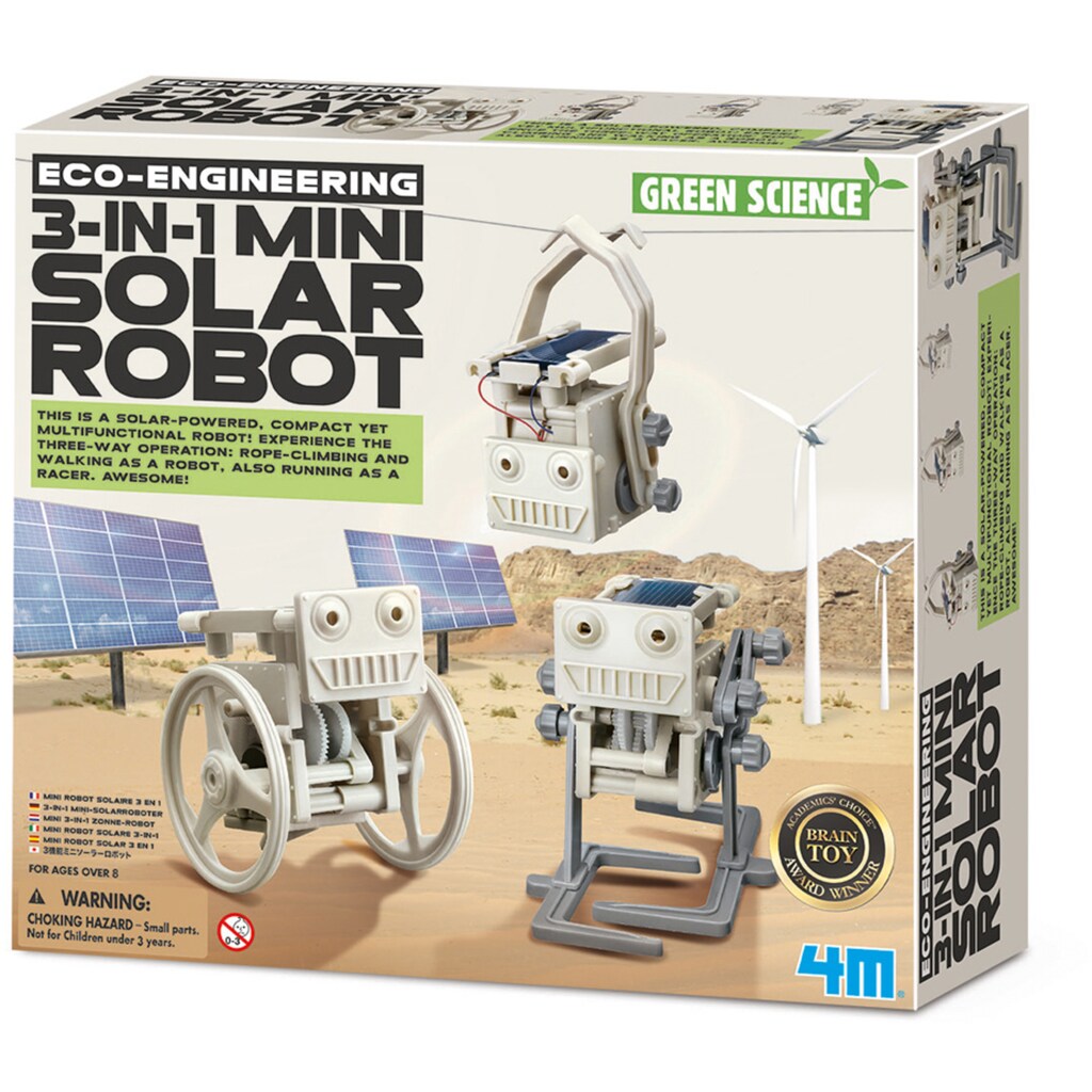 4M Experimentierkasten »Green Science - 3in1 Mini Solarroboter«