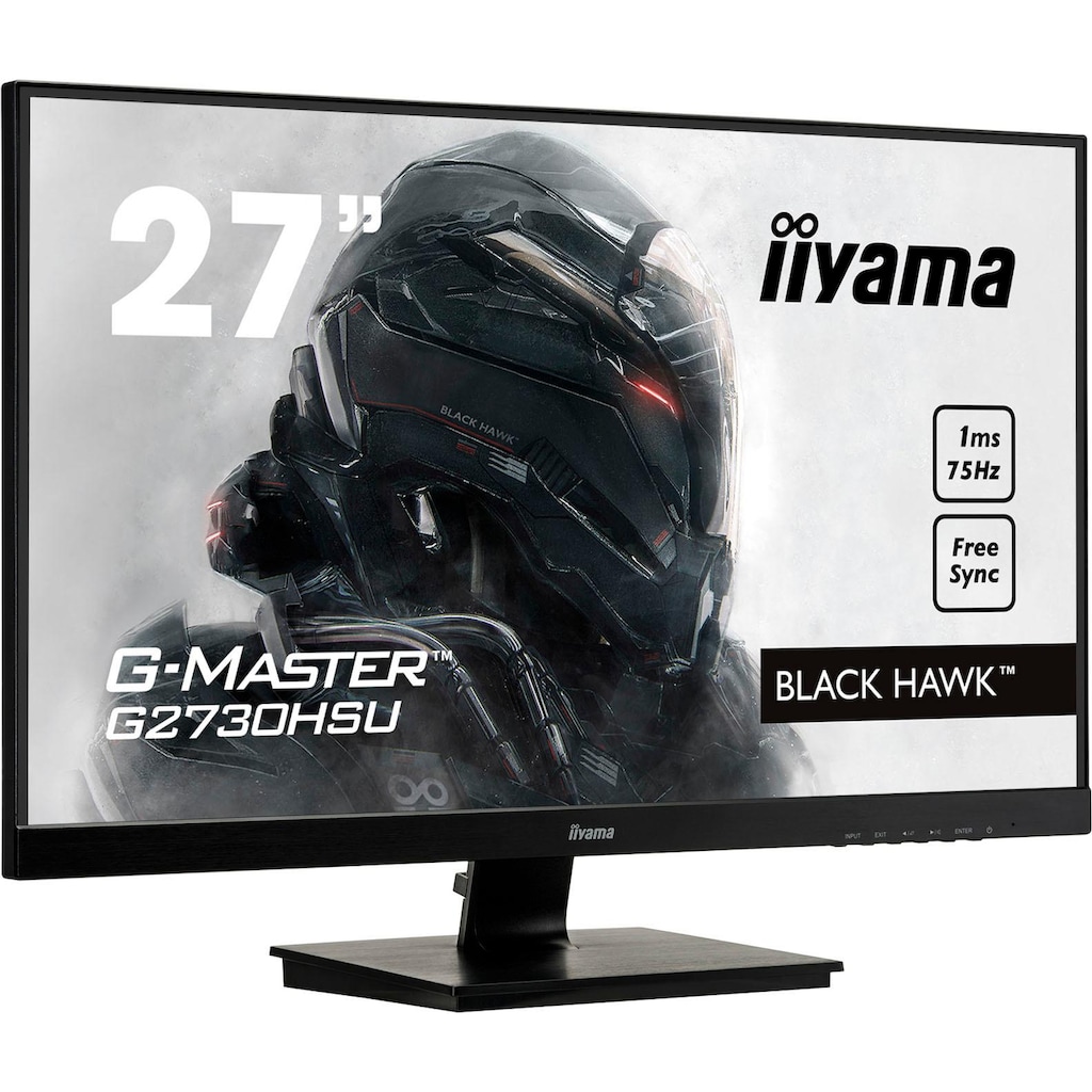 Iiyama Gaming-LED-Monitor »G2730HSU-B1«, 68,6 cm/27 Zoll, 1920 x 1080 px, Full HD, 1 ms Reaktionszeit, 75 Hz