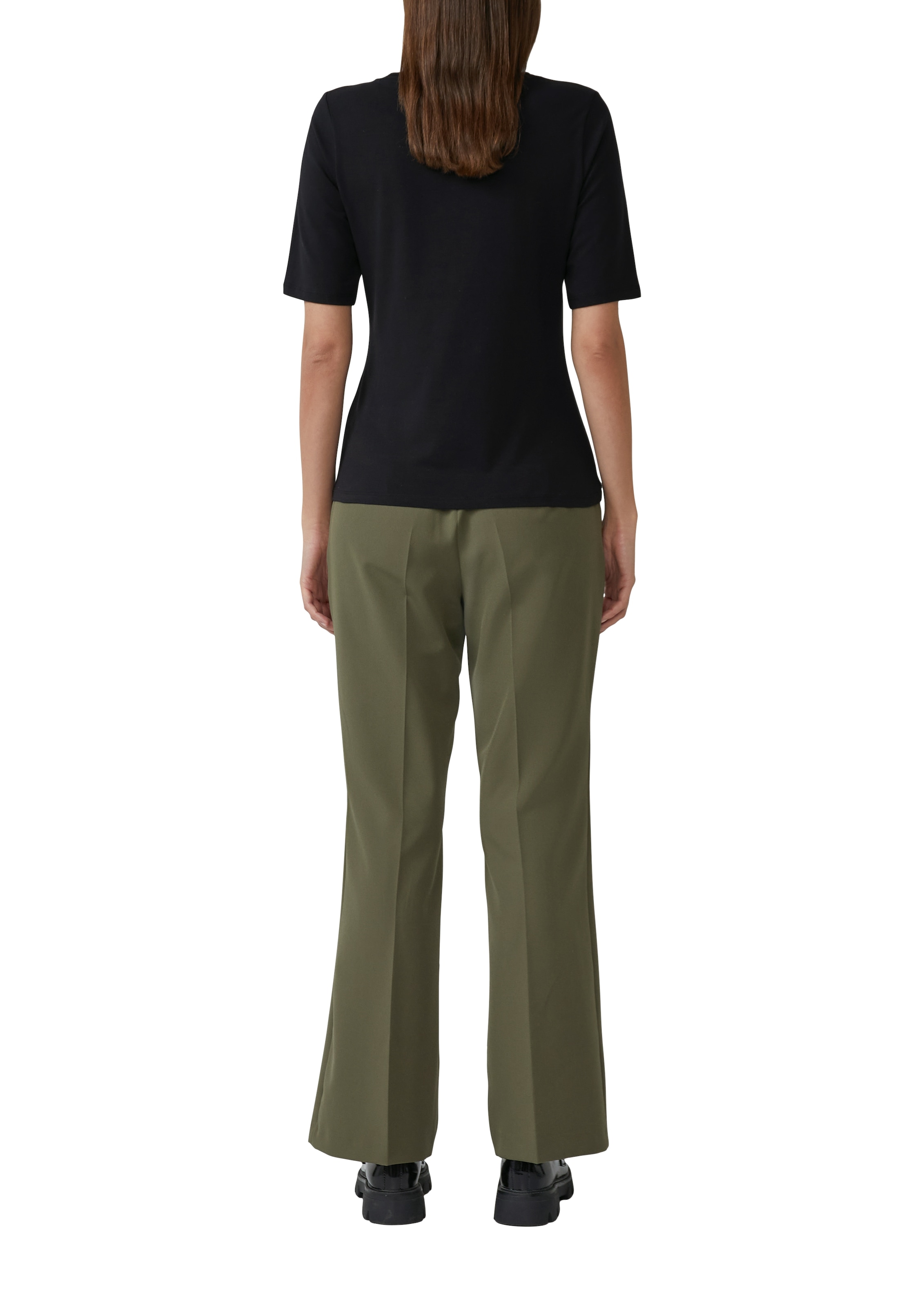 s.Oliver BLACK LABEL T-Shirt, mit Satindetail