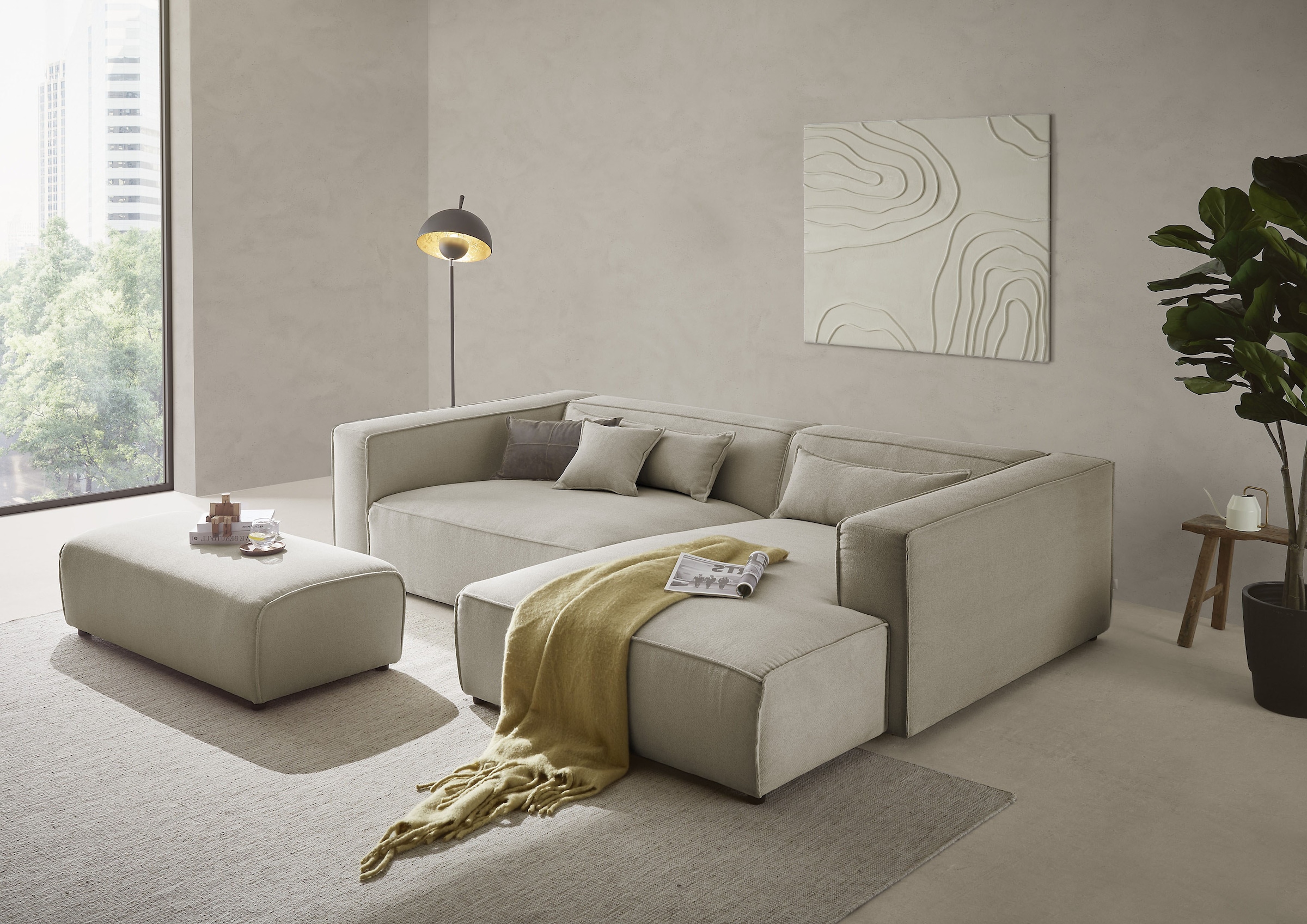 LeGer Home by Lena Gercke Polsterecke »PIARA XXL, L-Form mit Schlaffunktion günstig online kaufen