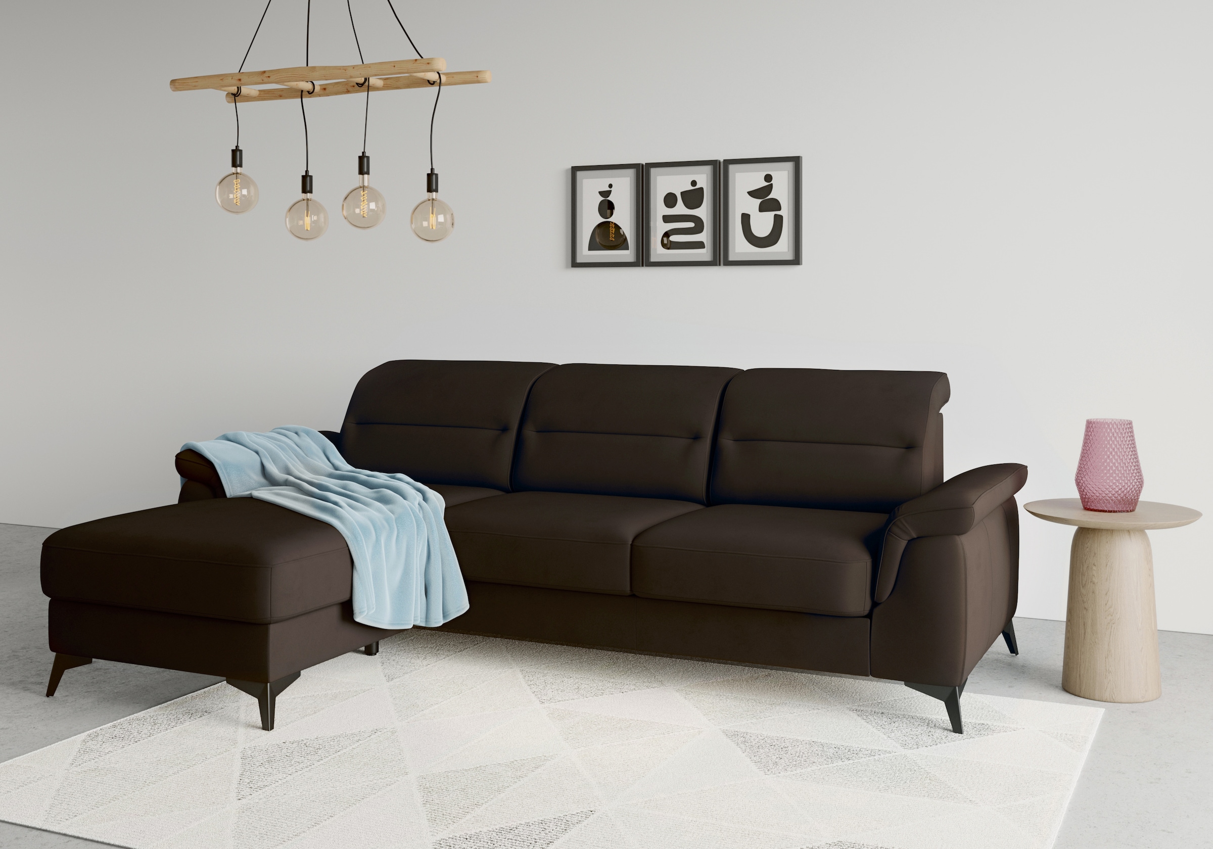 sit&more Ecksofa »Sinatra L-Form« mit Recamiere, optional mit Kopfteilverst günstig online kaufen