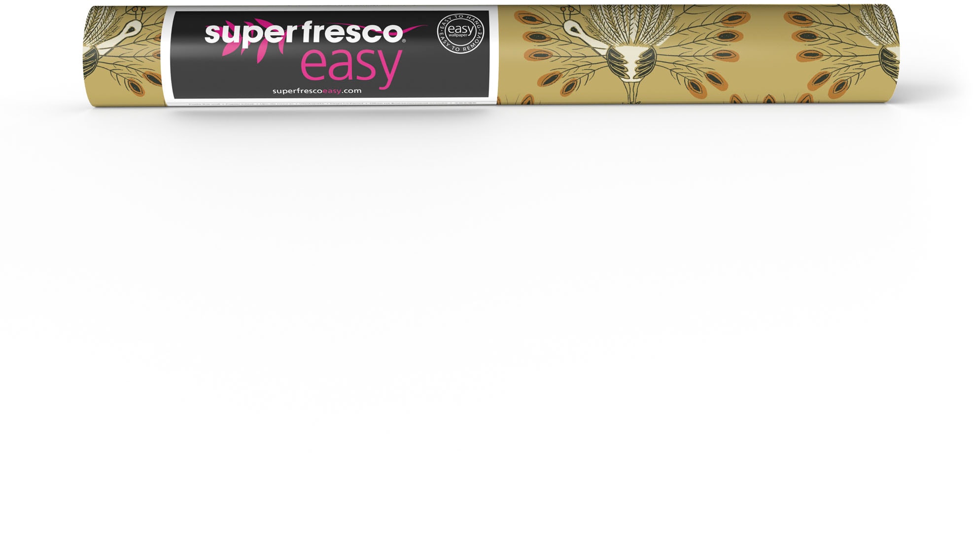 Superfresco Easy Vliestapete »Vintage Peacock«, gemustert, Vintage Pfau gelb 10 m x 0.52 m