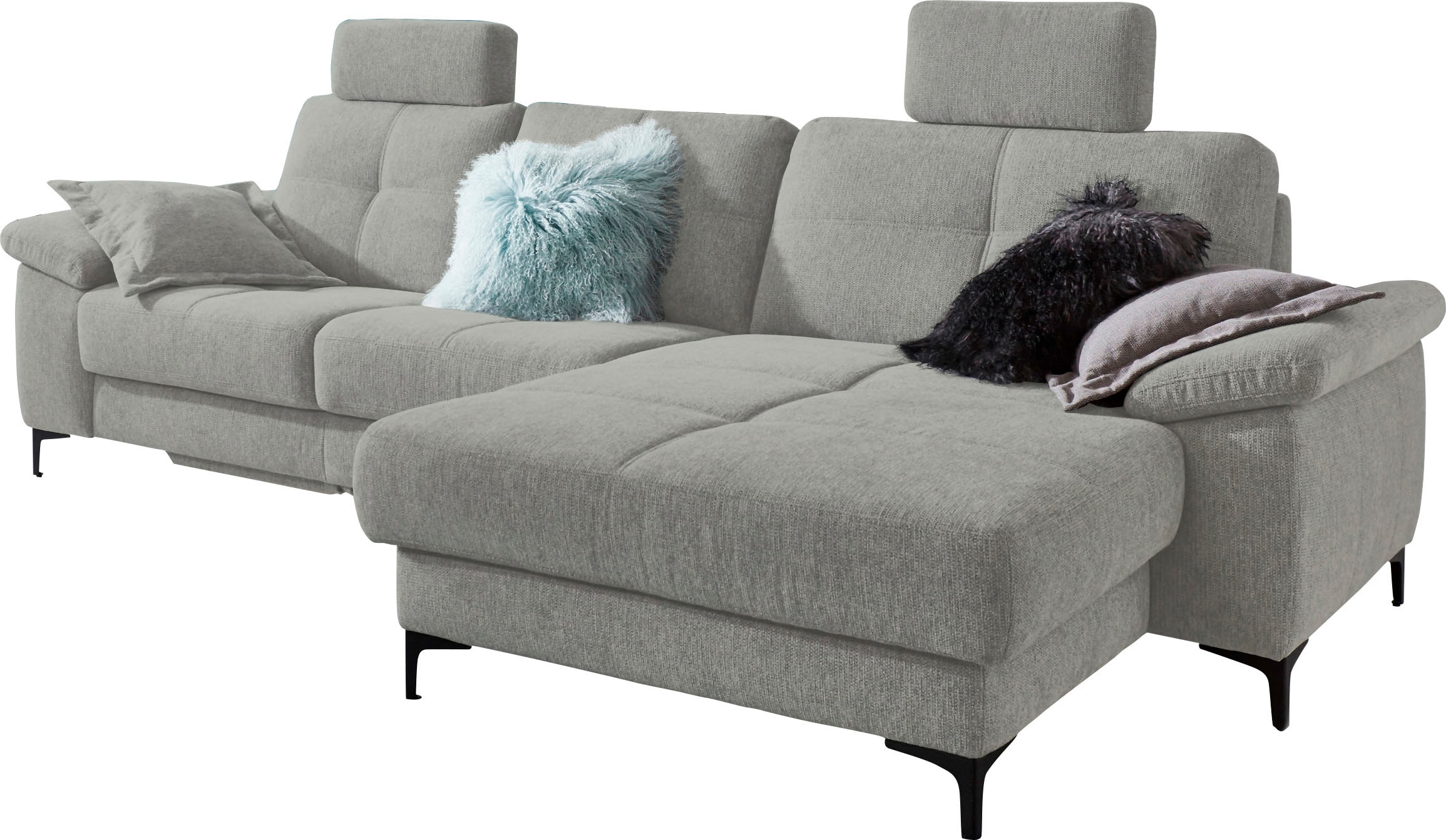 3C Carina Ecksofa »Burnaby L-Form«, 2 Kopfstützen, optional mit Schlaf- und günstig online kaufen