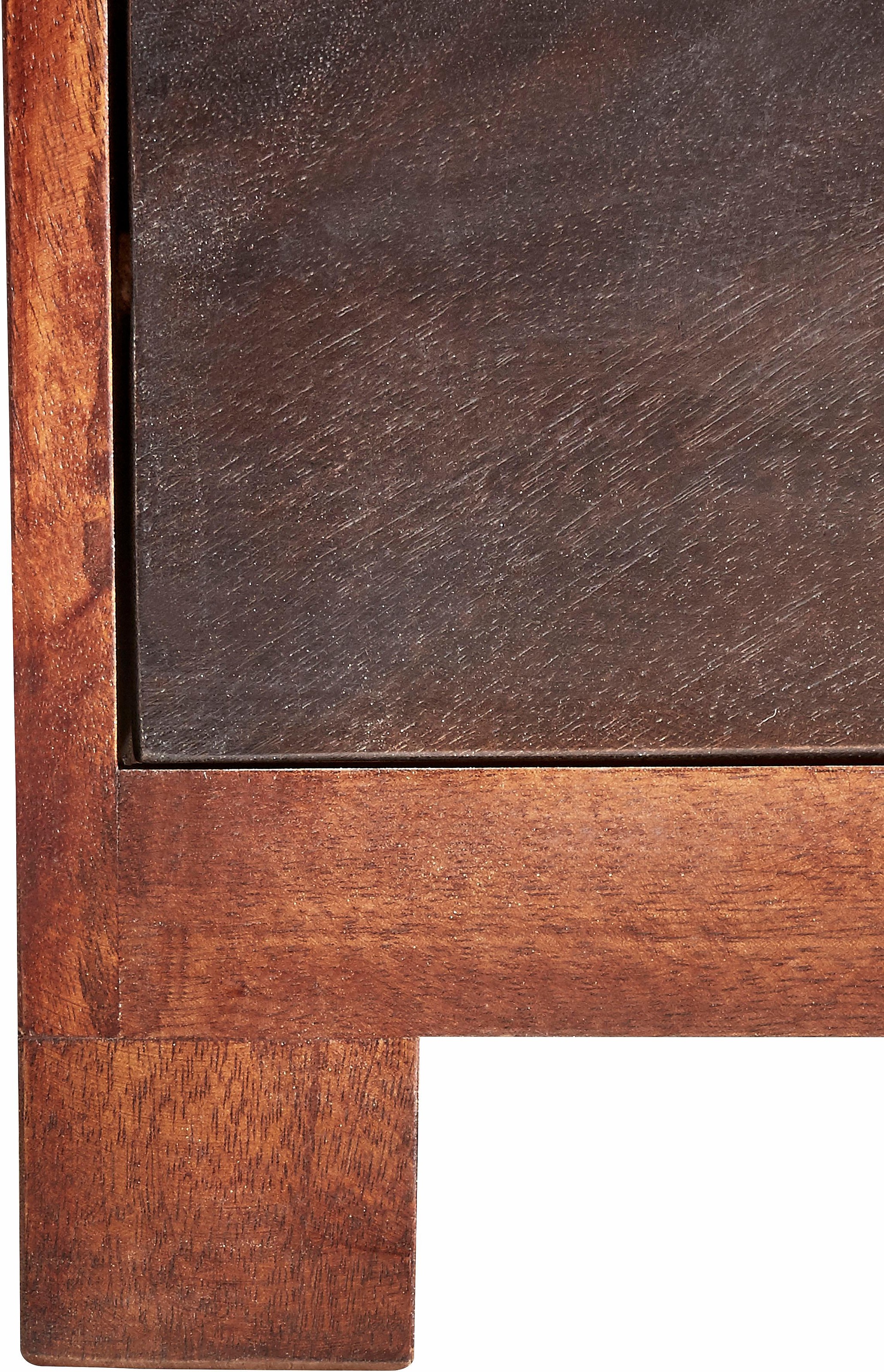 Home affaire Lowboard »Mahar«, Kommode mit Metallfronten, Breite 150 cm
