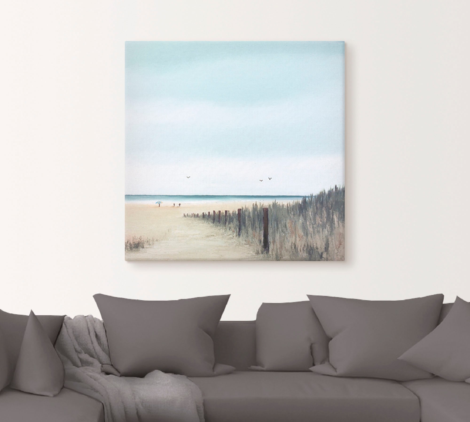 Artland Leinwandbild »Sonniger Morgen I« Strand 1 Stk. tlg. als Leinwandbild, Poster in verschied. Größen