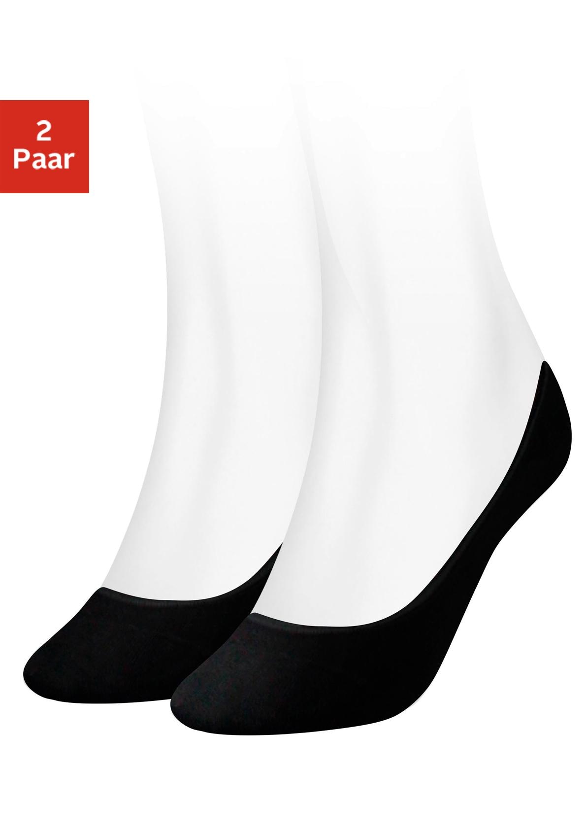 Tommy Hilfiger Füßlinge »TH WOMEN FOOTIE INVISIBLE 2P«, (2 Paar, 2 Paar), mit flacher Zehennaht