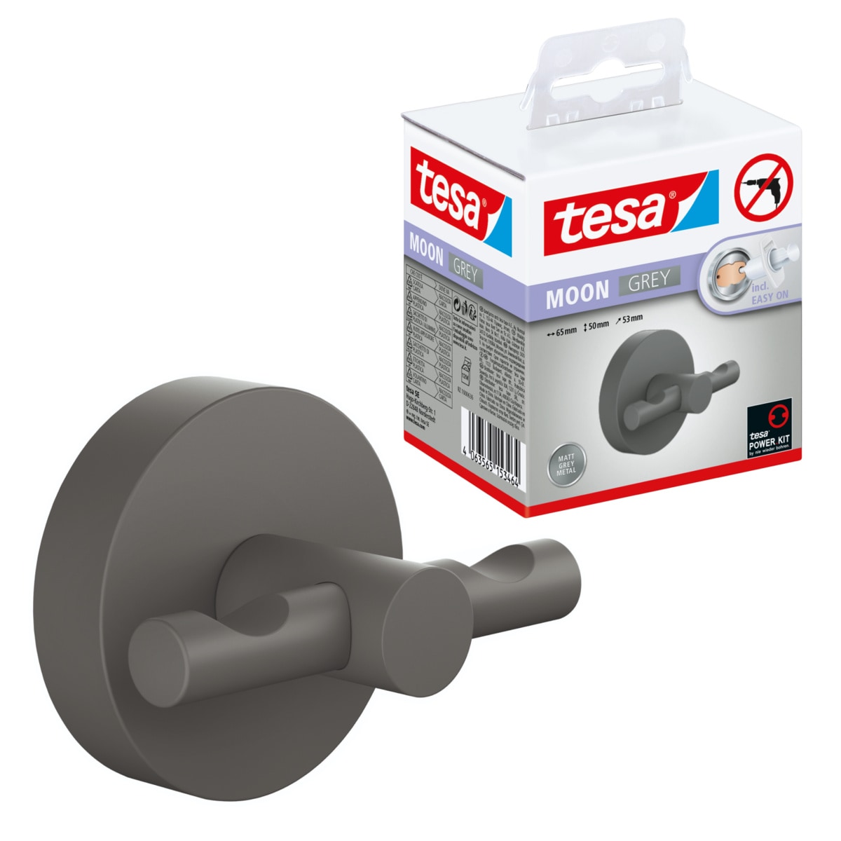 tesa Klebehaken »MOON Bademantelhaken ohne Bohren - 7,2 x 6,5 x 5,3 cm« sel günstig online kaufen