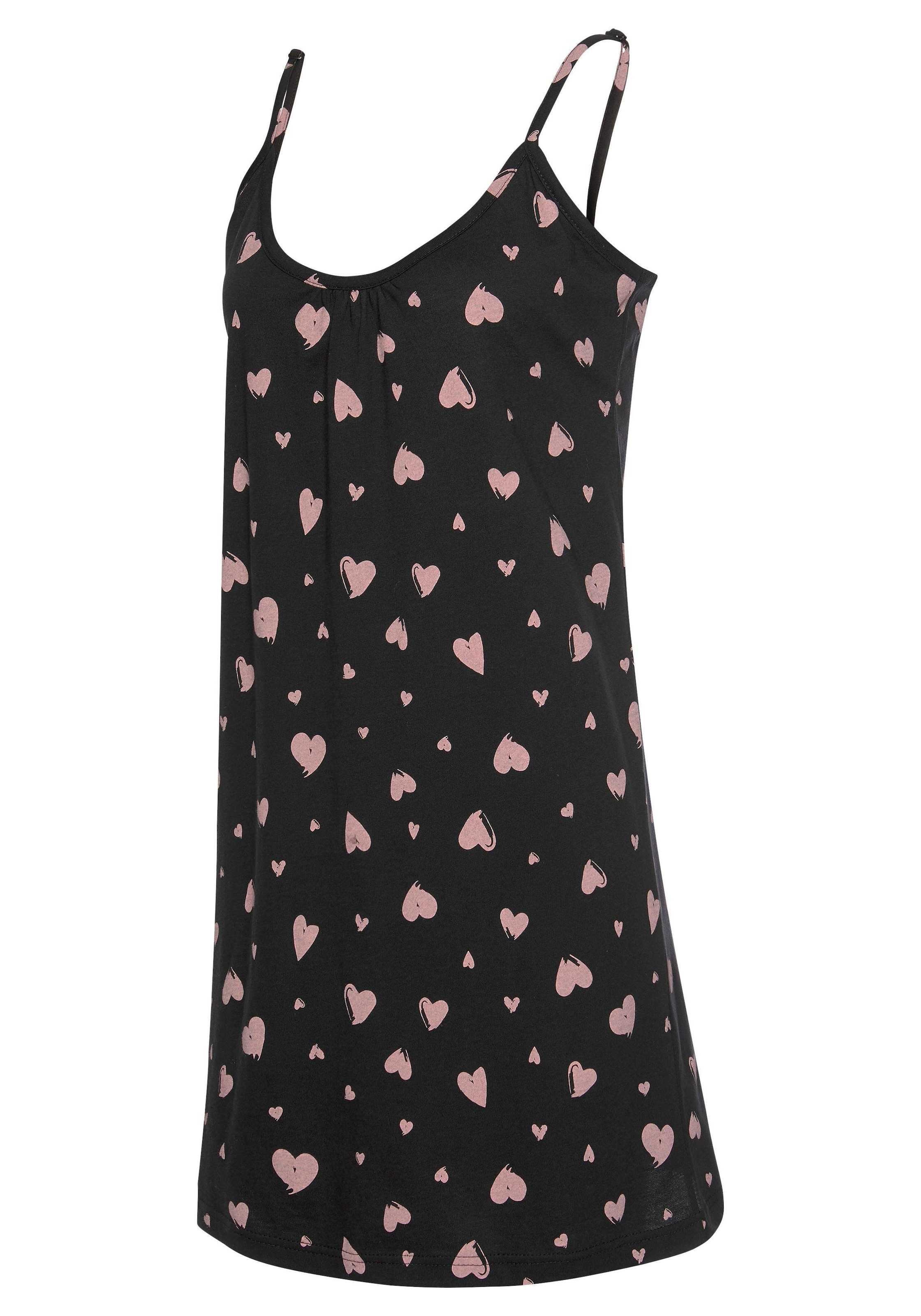 Vivance Dreams Negligé mit Herzmuster