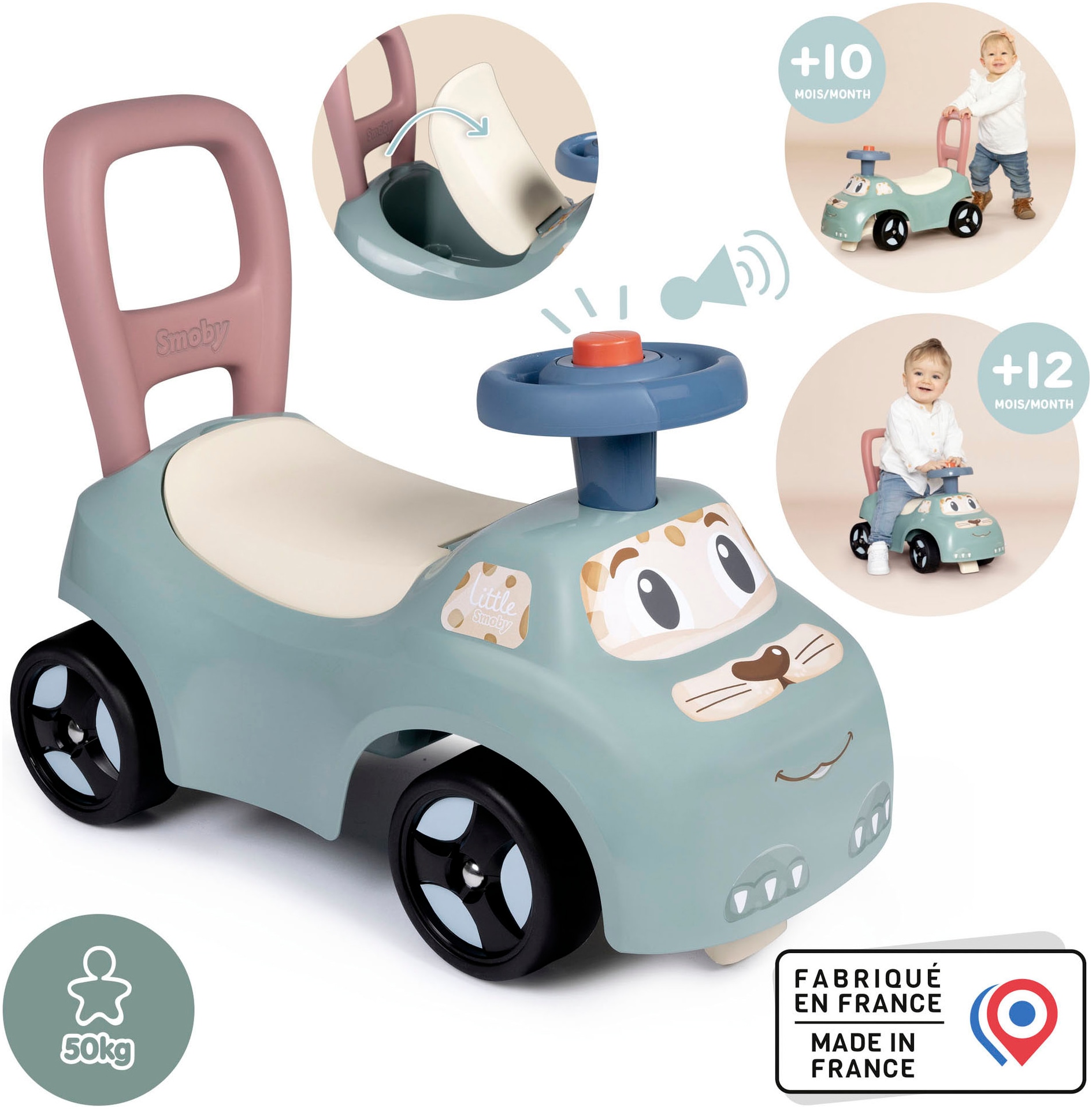 Smoby Rutscherauto »Little Smoby Rutschauto«, auch als Lauflernhilfe nutzbar; Made in Europe