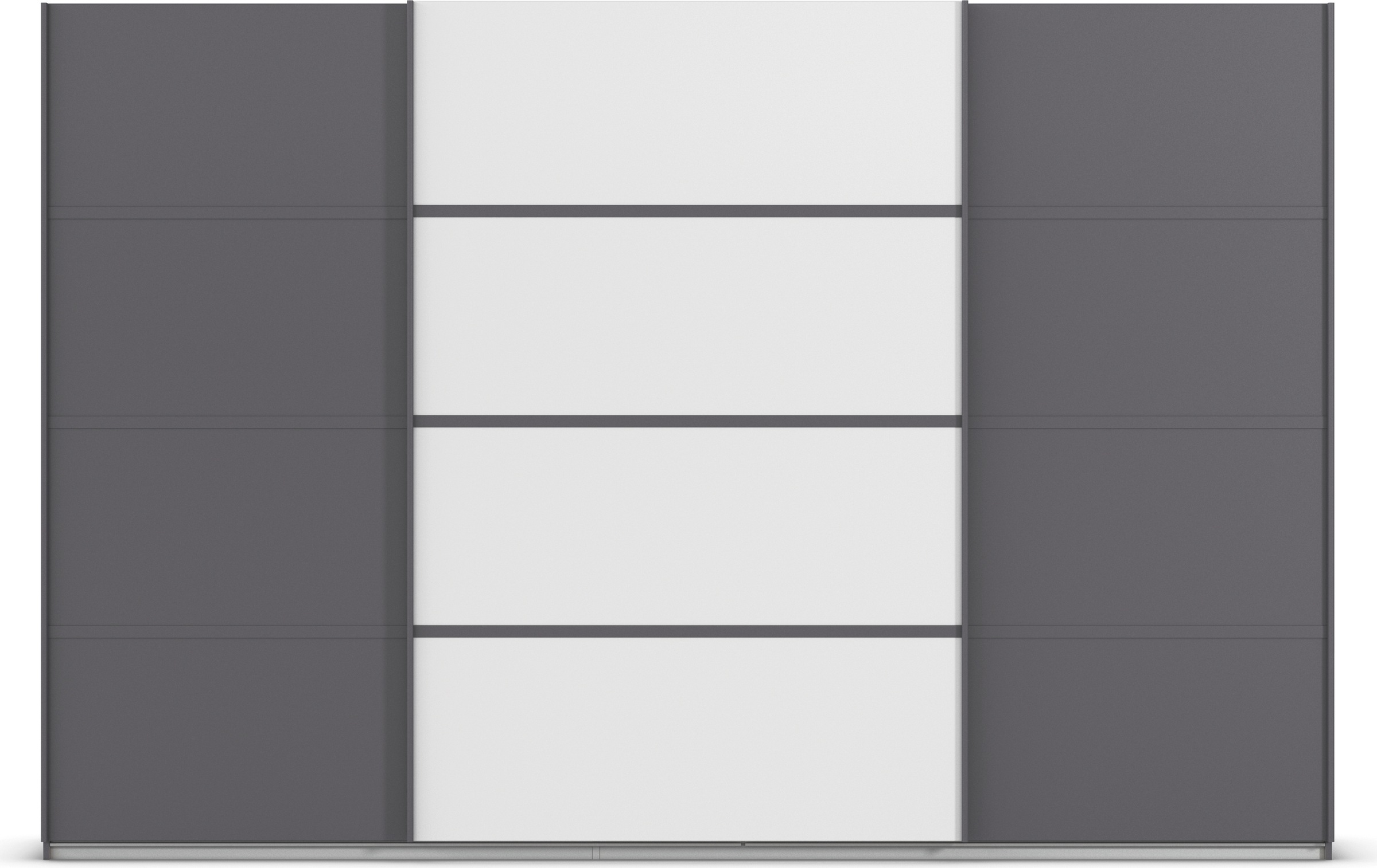 rauch Kleiderschrank »Schwebetürenschrank OTTO´s Choice Garderobe Schrank TOP ANGEBOT Avola«, (in 3 verschiedenen Ausstattungen BASIC/CLASSIC/PREMIUM), mit eleganten Zierleisten in Chrom, Schwarz oder Weiß MADE IN GERMANY