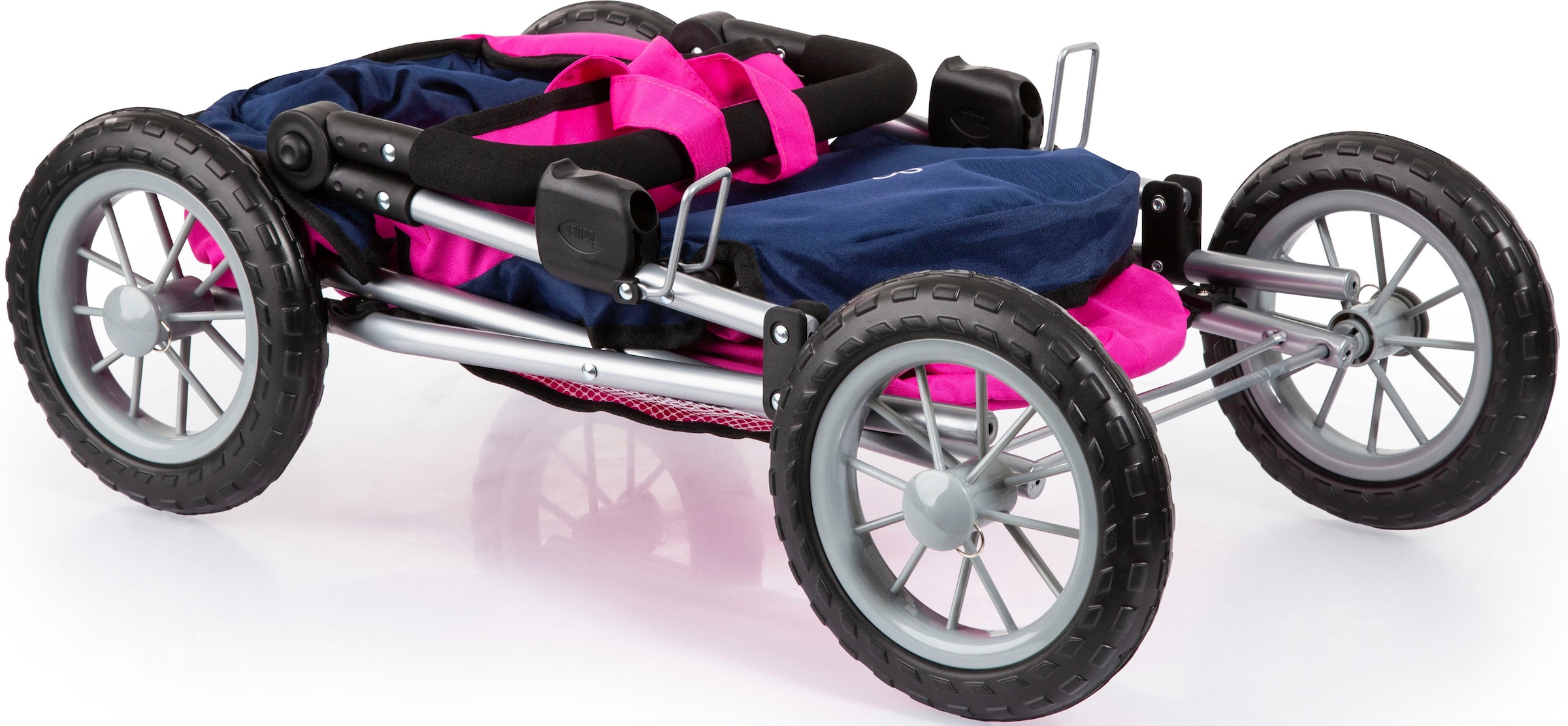 Bayer Puppenwagen »Trendy, pink/blau«, inkl. Wickeltasche