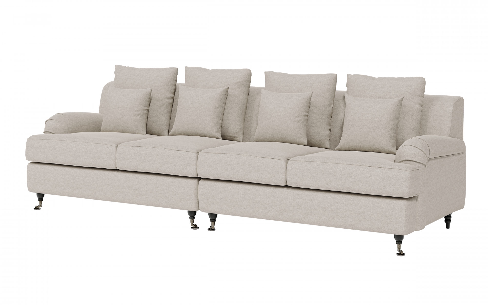 Guido Maria Kretschmer Home&Living Big-Sofa »NORIN«, zwei Fußarten: vorne - Rollen, hinten - Holzfüße
