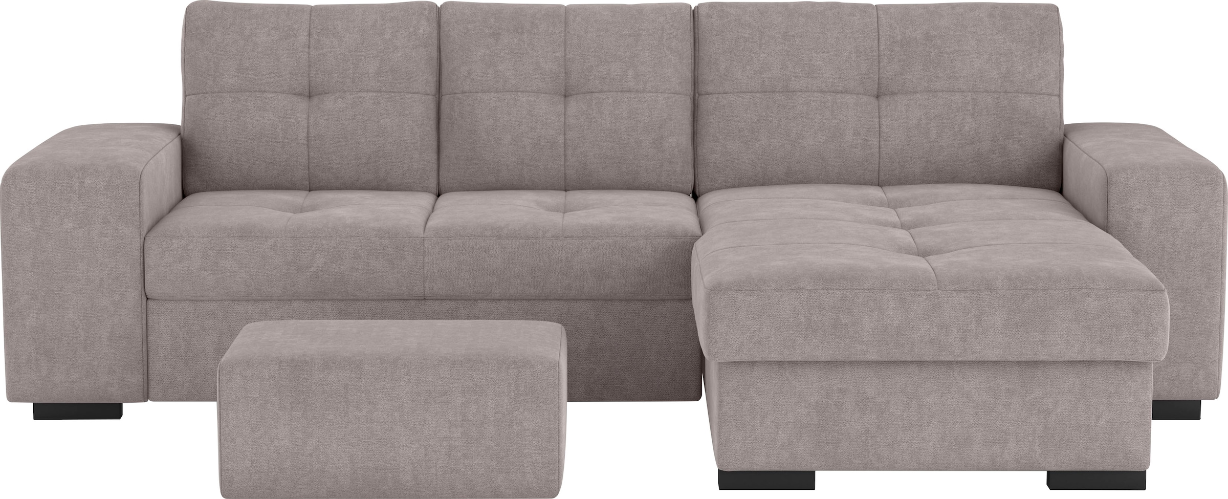 COTTA Ecksofa »Mattina L-Form«, mit Hocker, wahlweise mit Bettfunktion & Bettkasten