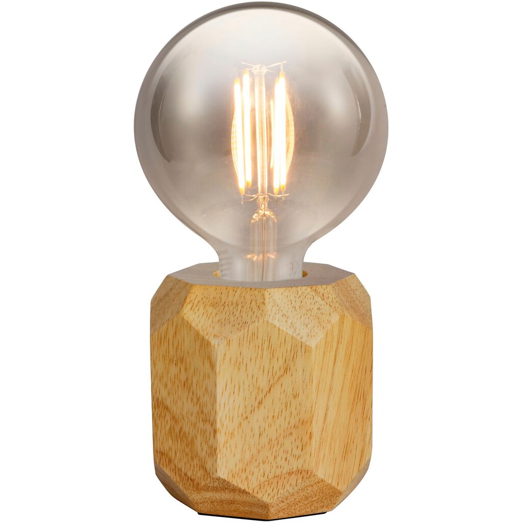 Pauleen Tischleuchte »Woody Sparkle«, 1 flammig-flammig, E27, Holz