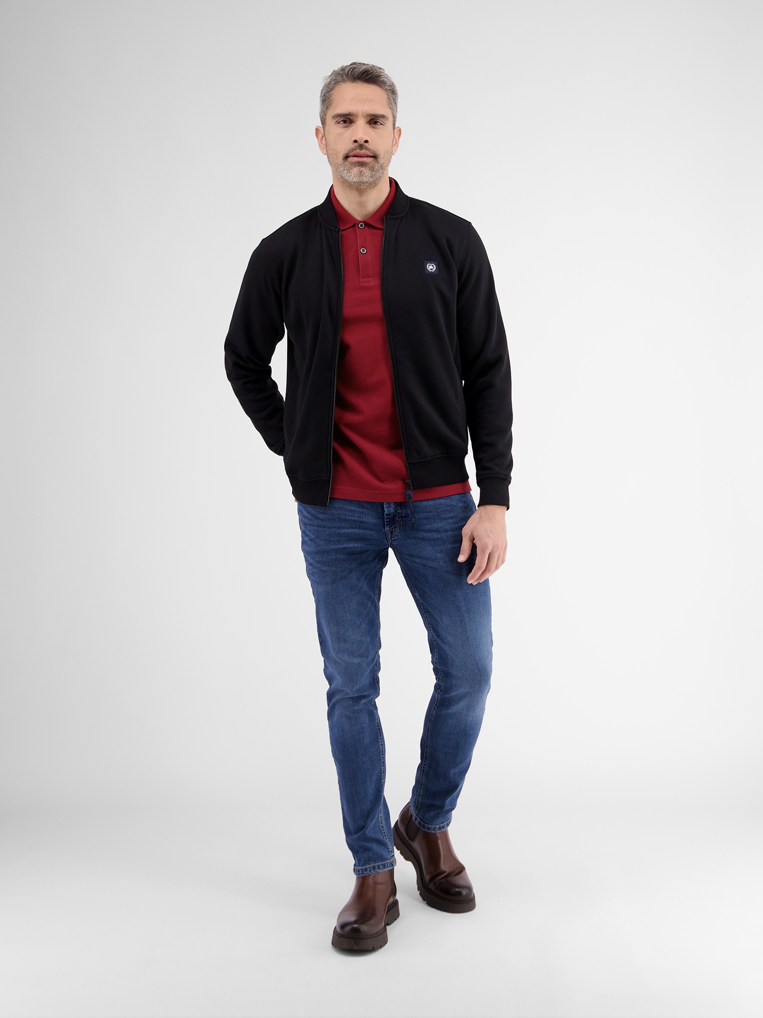 LERROS Poloshirt »LERROS Basic Poloshirt für Herren, unifarben«