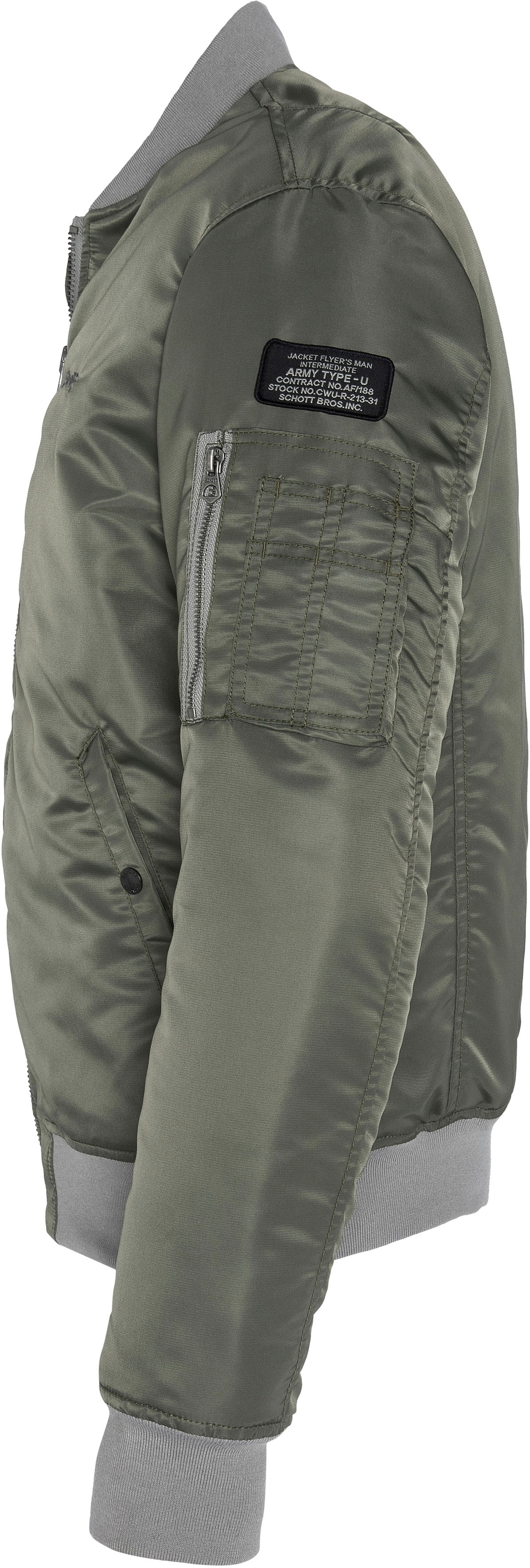 Schott NYC Bomberjacke »AIRFORCERS MA-1«, Ikonischer Fliegerjacke aus recyceltem Nylon, Men & Unisex möglich