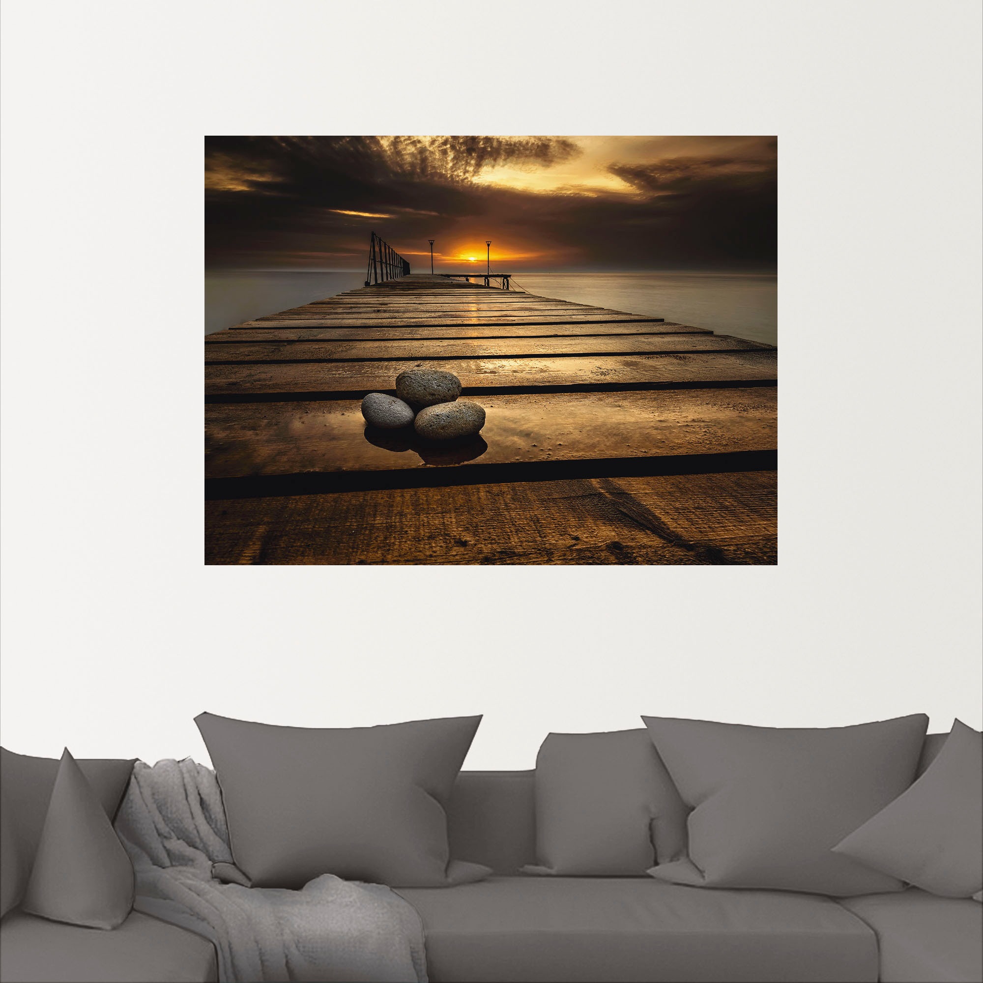 Artland Wandbild »Sonnenaufgang am Schwarzen Meer«, Sonnenaufgang & -untergang, (1 St.), als Leinwandbild, Poster, Wandaufkleber in verschied. Größen