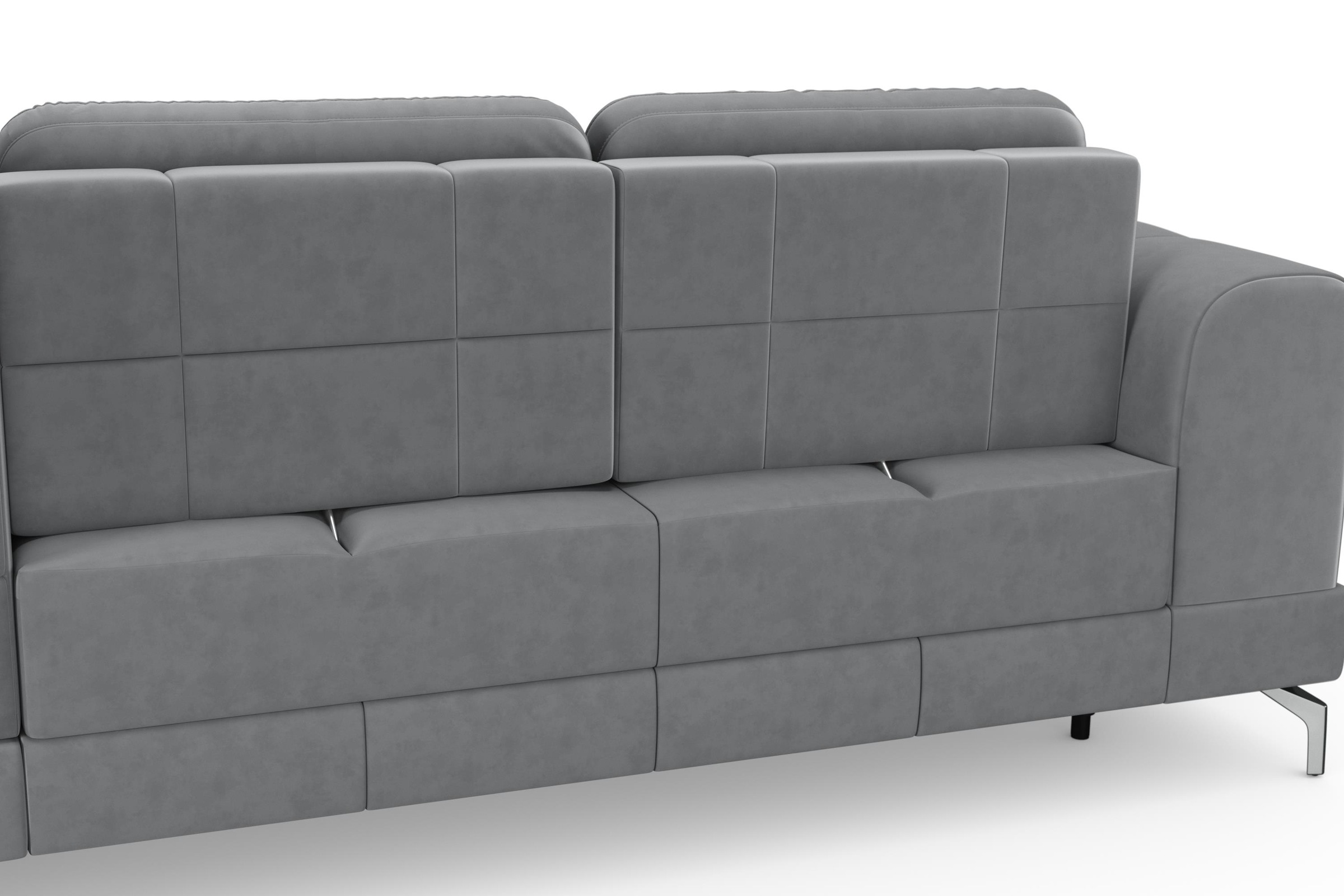 sit&more Ecksofa »Bendigo L-Form«, inklusive Sitztiefenverstellung, Bodenfreiheit 12 cm, in 2 Fußfarben