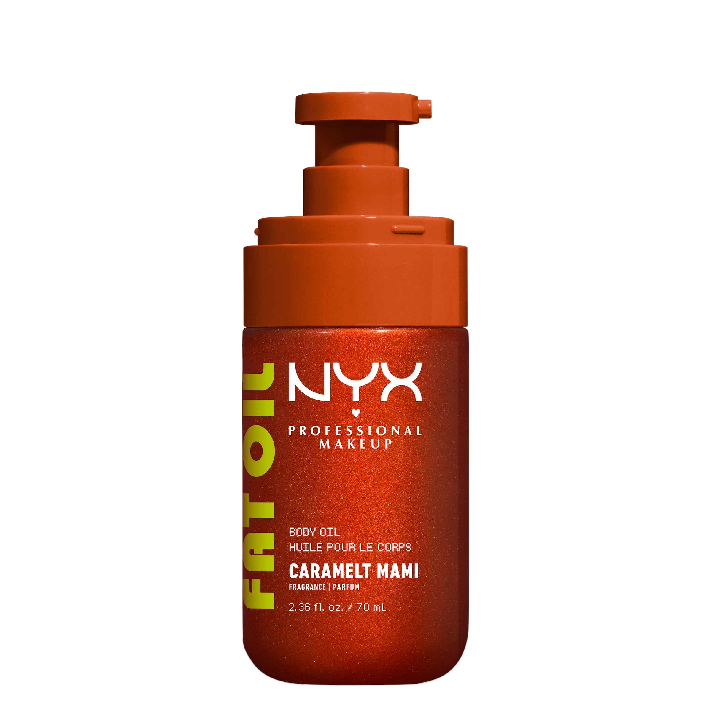 NYX PROFESSIONAL MAKEUP Körperöl »FAT OIL BODY OIL CARAMELT MAMI« für strahlenden Glow am Körper