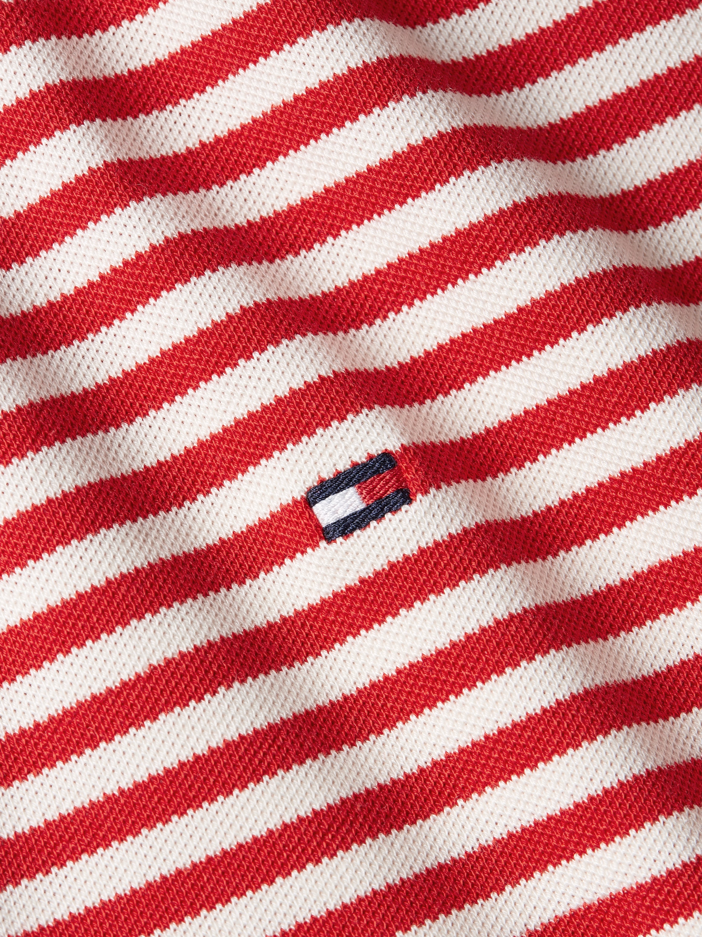 Tommy Hilfiger Polokleid »F&F OPEN PLCKT LYCLL POLO DRS SS«, mit Logostickerei