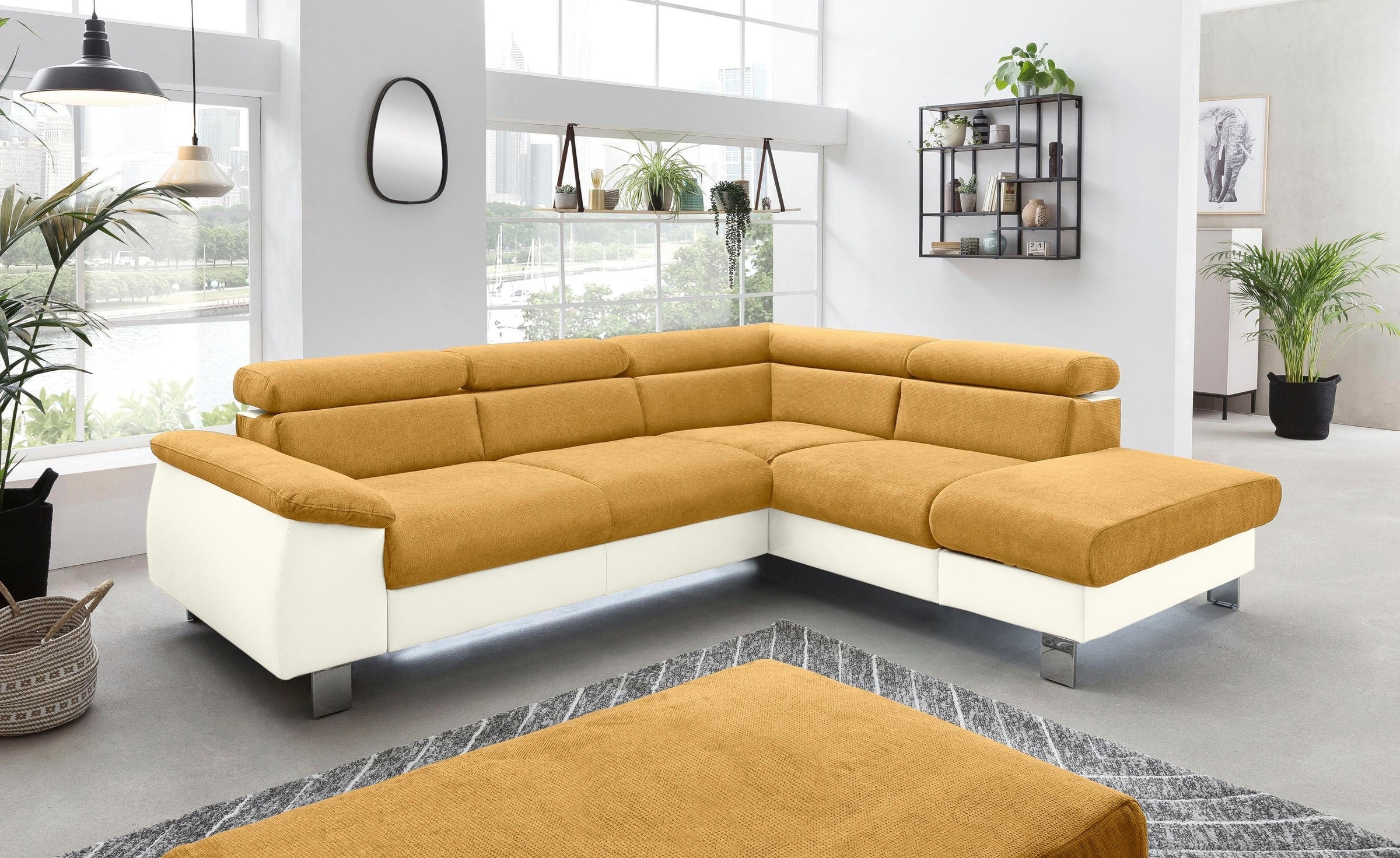 COTTA Polstergarnitur »Komaris L-Form«, (Set), Set bestehend aus: Ecksofa m günstig online kaufen
