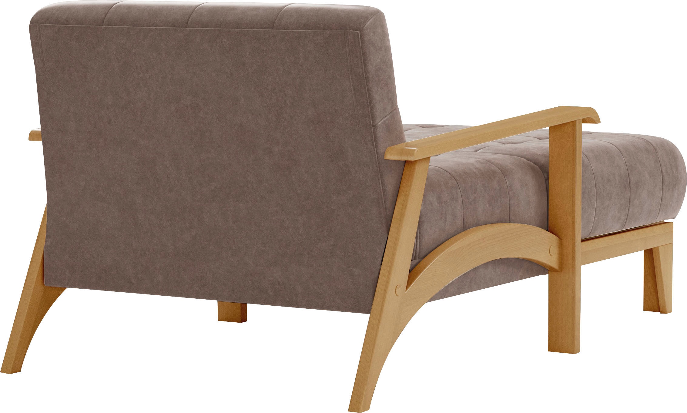sit&more Recamiere »Billund«, Armlehnen aus eichefarbigem Buchenholz, verschiedene Bezüge und Farben