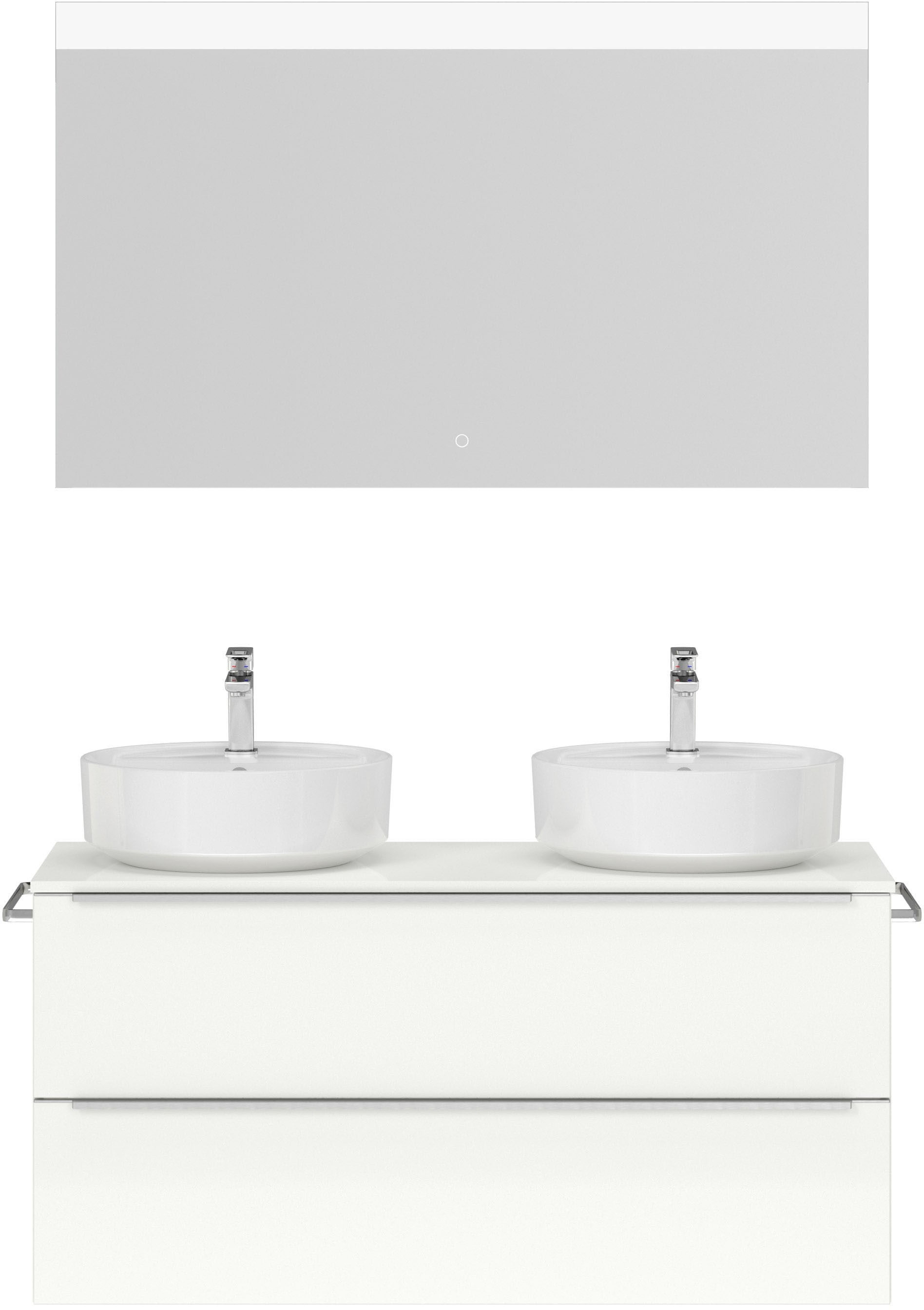 nobilia® Badmöbel-Set »Alvene«, (2 St., vormontiert, mit Soft-Close), Hochg günstig online kaufen