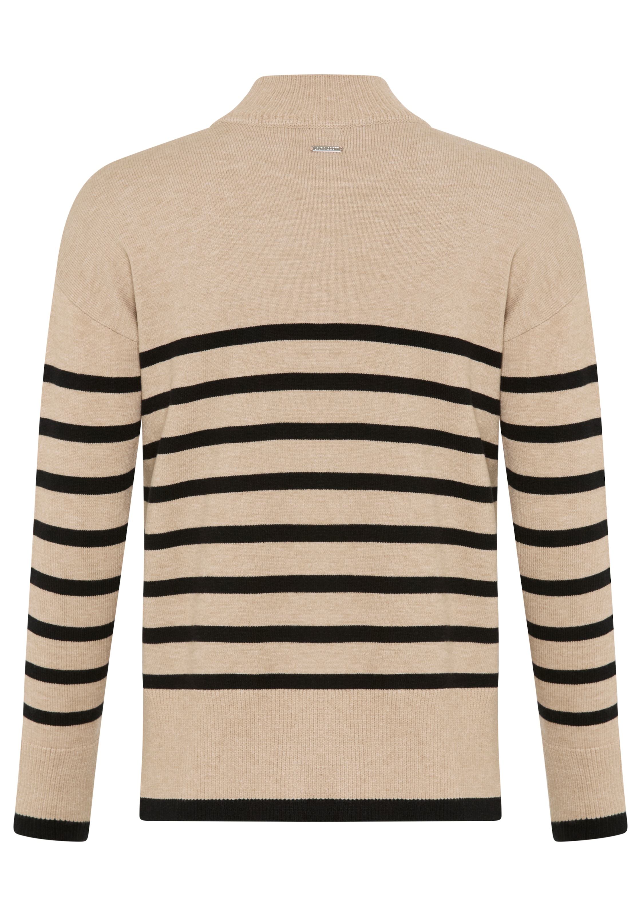 Laura Scott Streifenpullover kuscheliger Winterstrick mit seitlichen Schlitzen - NEUE KOLLEKTION