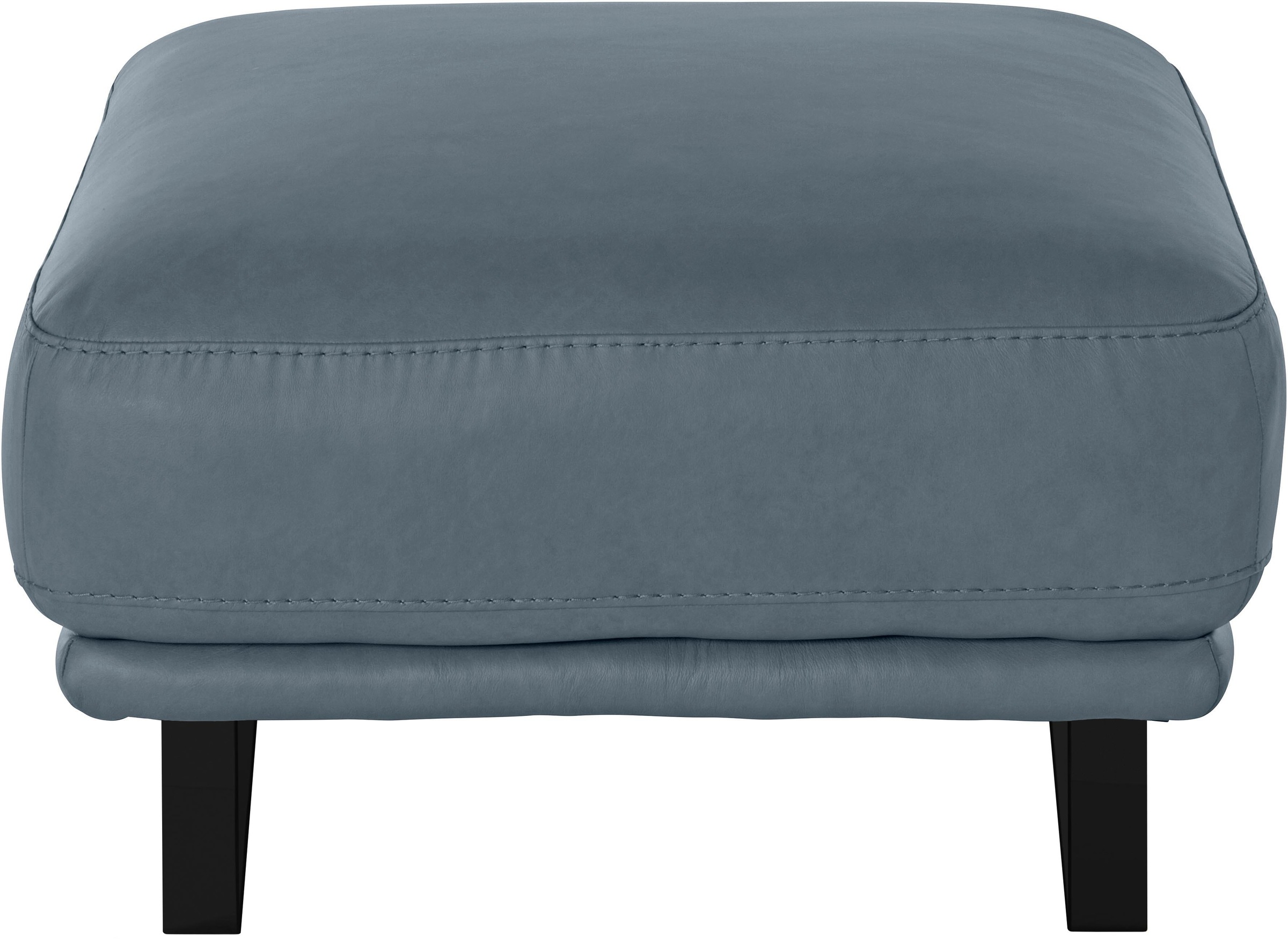 W.SCHILLIG Hocker »montanaa«, mit Metallkufen in Schwarz pulverbeschichtet, Breite 71 cm