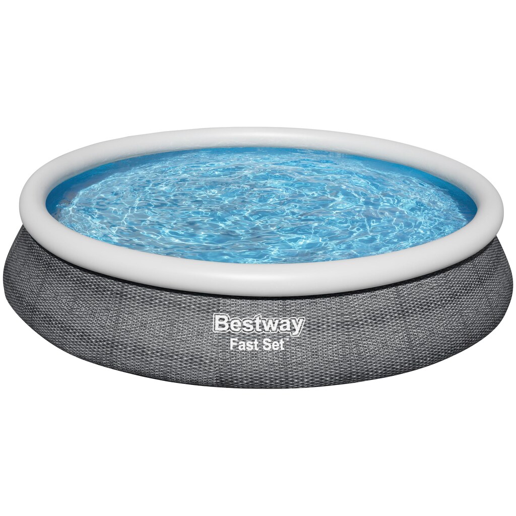 Bestway Quick-Up Pool »Pool-Set m. Filterpumpe 457x84cm«, (Set, 3 tlg.)