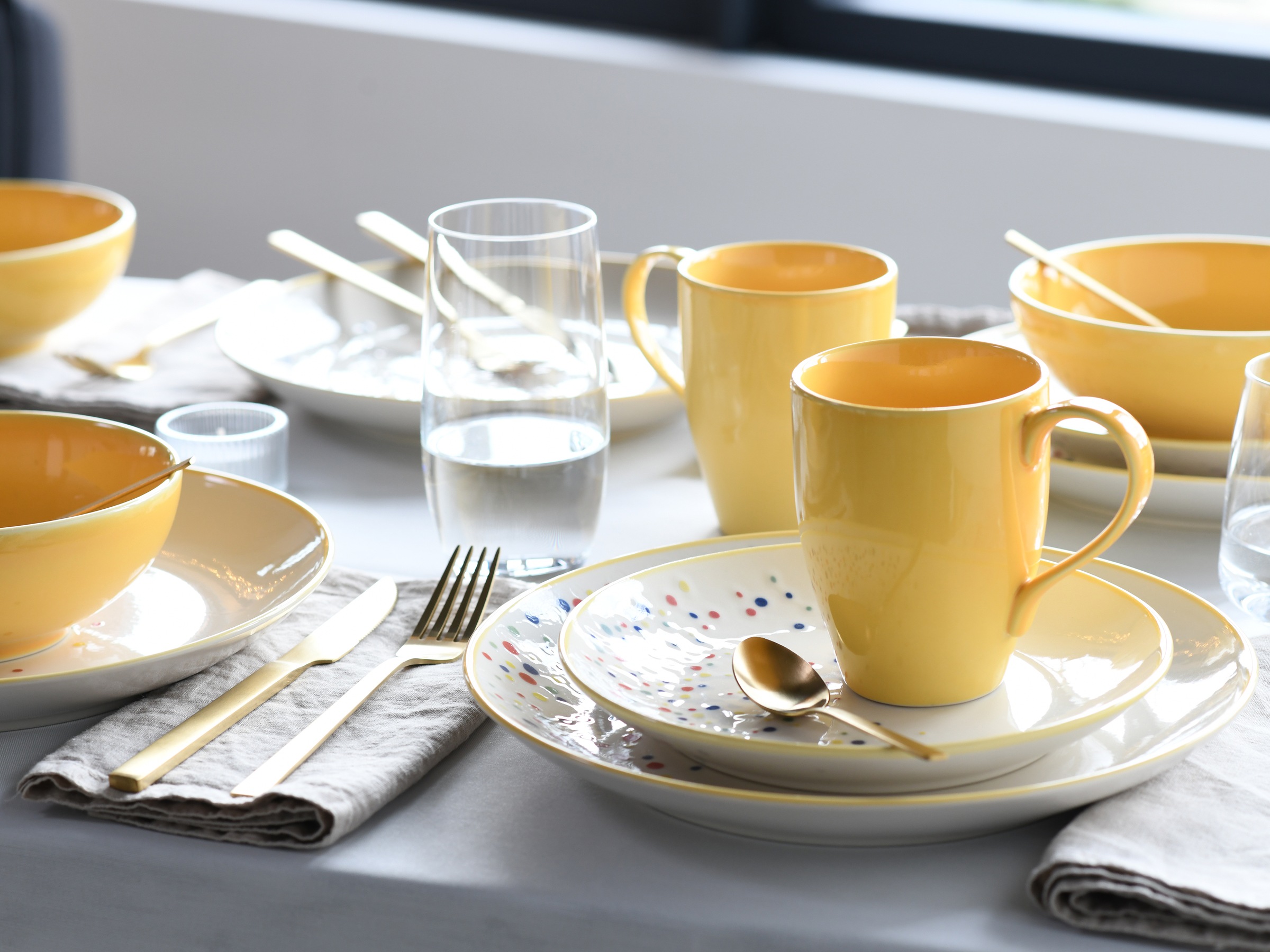 CreaTable Kombiservice »Joy, Kombi-Service 16-tlg.«, (Set, 16 tlg.), Unrege günstig online kaufen