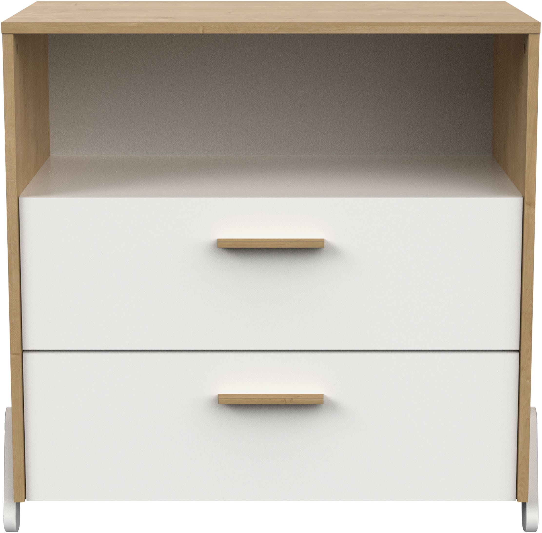 Demeyere GROUP Nachtschrank, Kommode 2 Schubladen/ 1 Niche