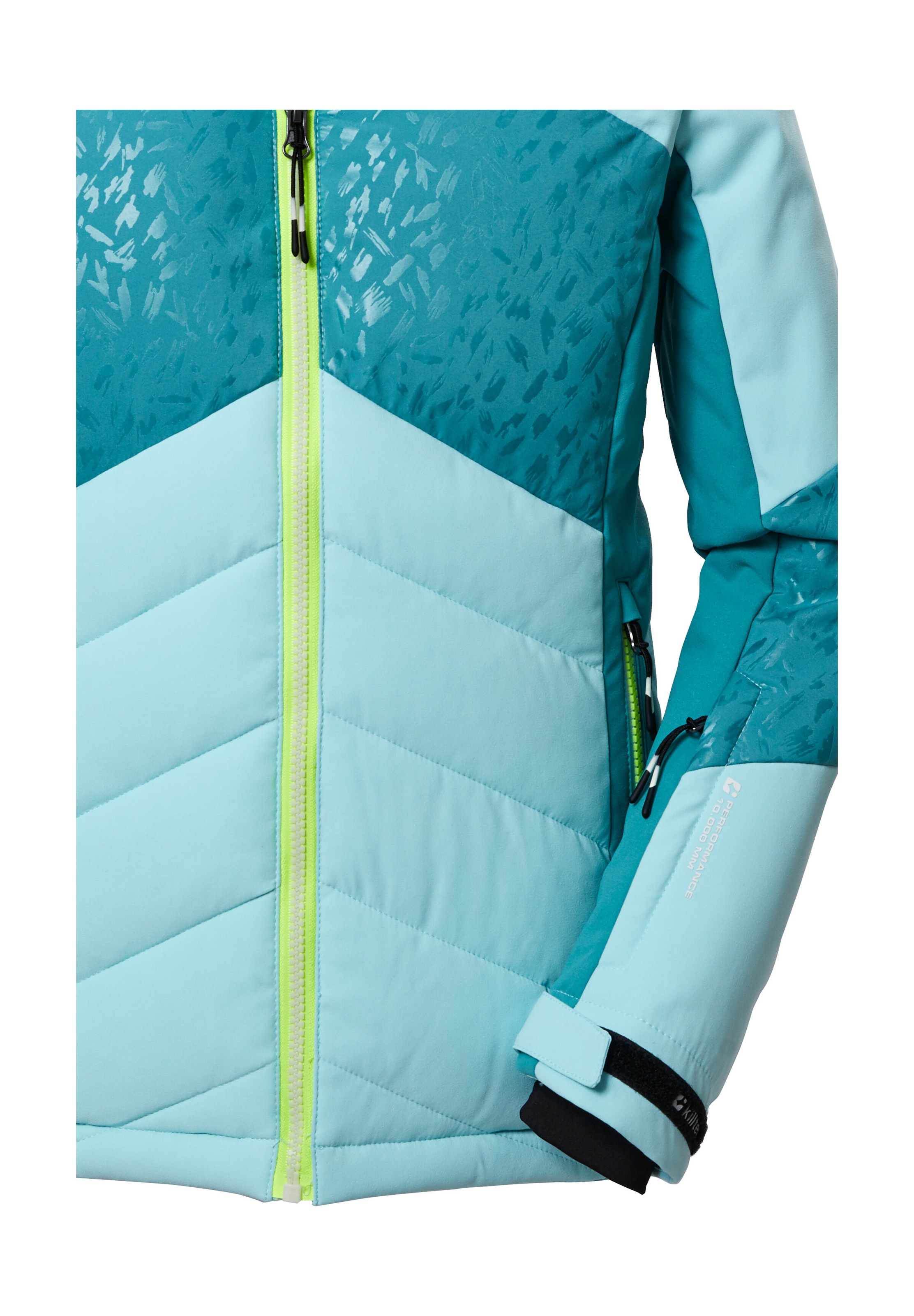 Killtec Skijacke »KSW 342 GRLS SKI QLTD JCKT«, Wasserabweisende, atmungsaktive Skijacke mit verstellbaren Bündchen
