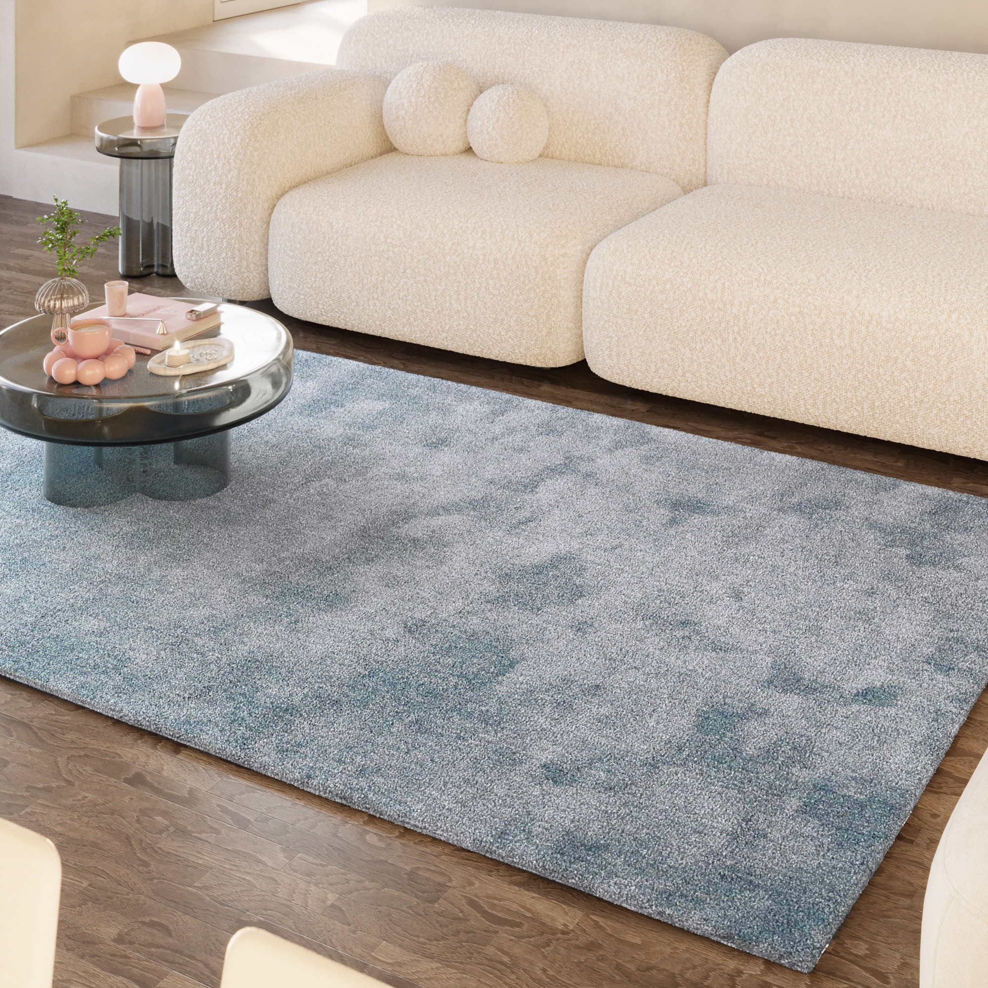 Homie Living Teppich "Sienna" rechteckig 20 mm Höhe Hochflor, Microfaser, u günstig online kaufen