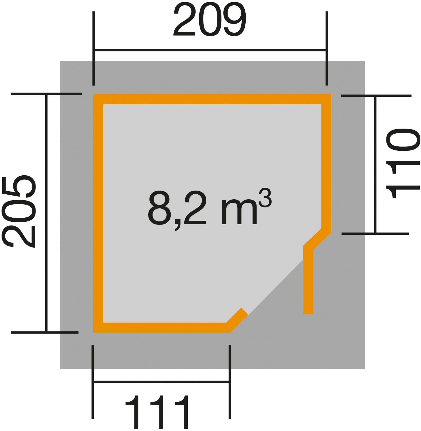 weka Gartenhaus »229 A«