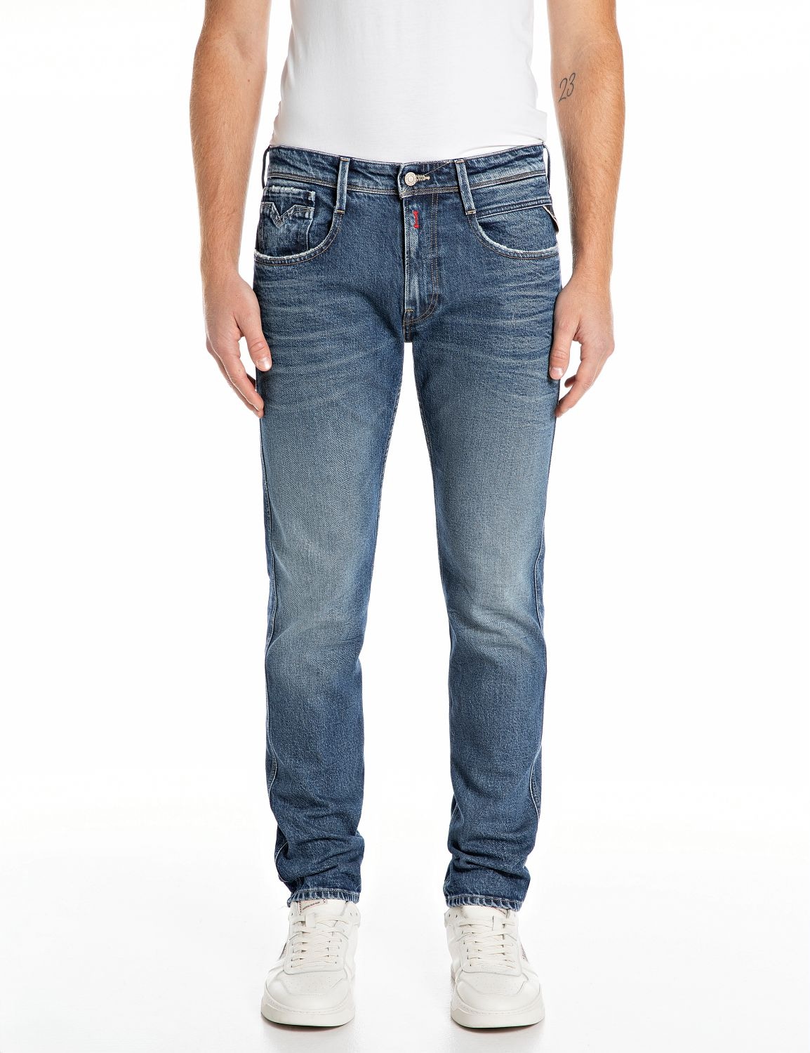 Replay Slim-fit-Jeans »ANBASS«, mit Washed-Optik