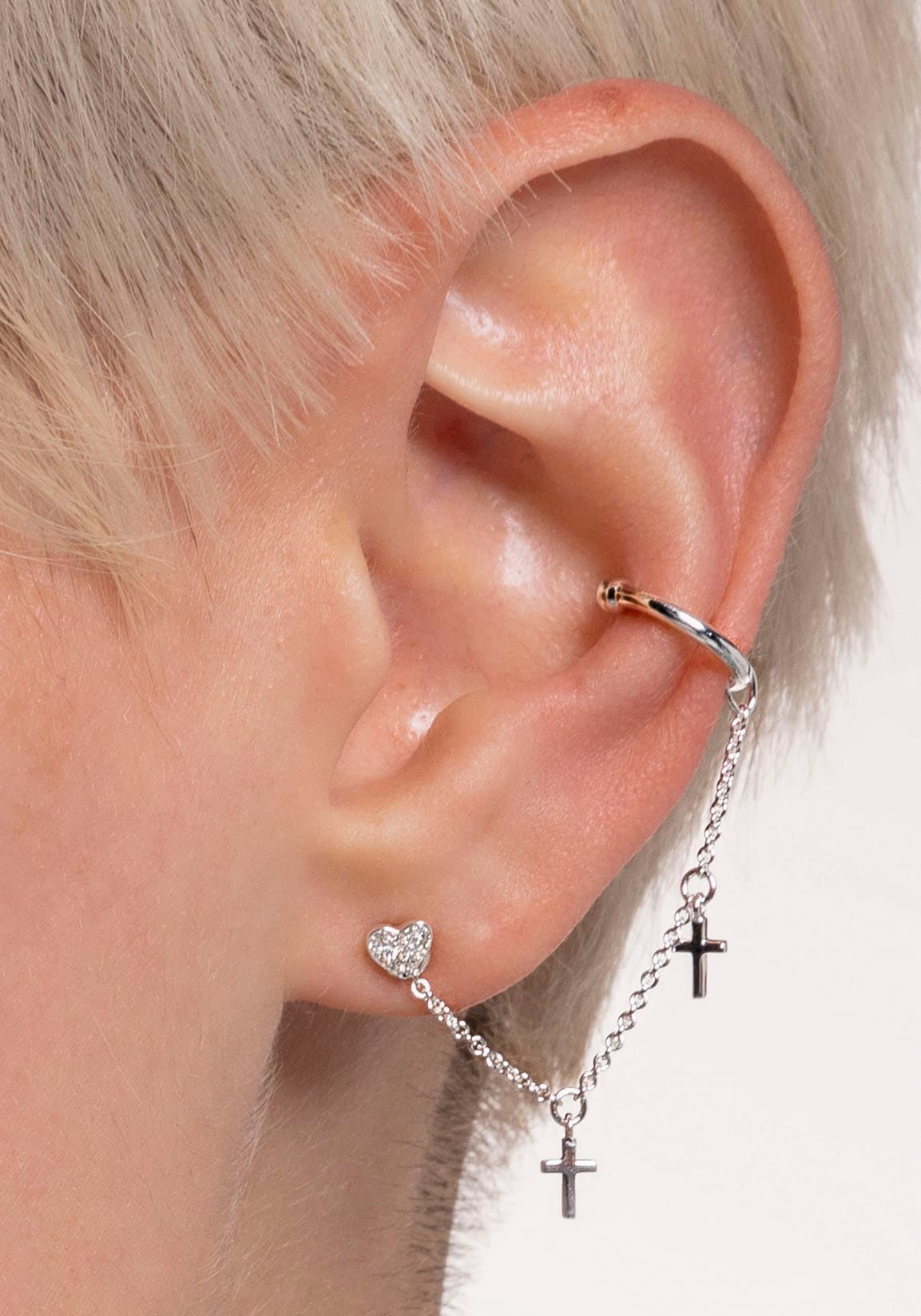 THOMAS SABO Single-Ohrstecker »Herz pavé silber, H2145-051-14«, mit Zirkonia (synth.)